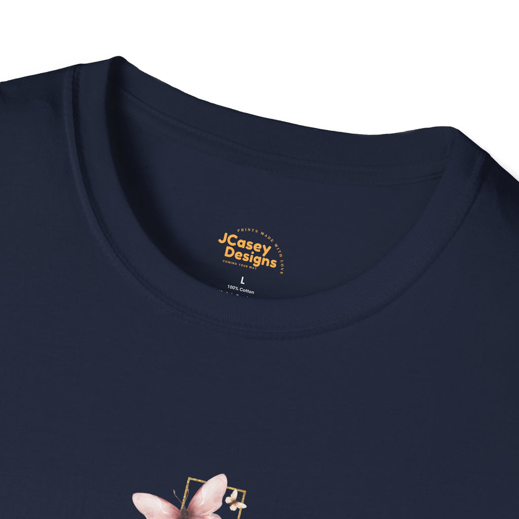 Floral Cross Scripture T-Shirt — Isaiah 54:17 Christian Faith Tee