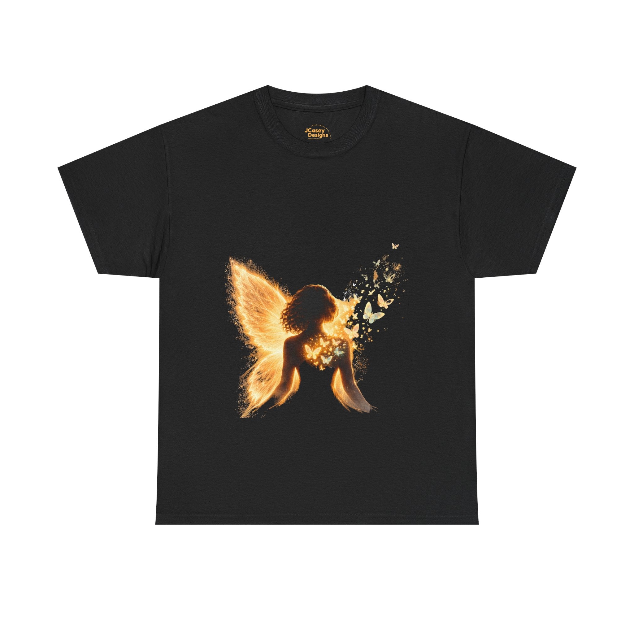 Golden Fairy T-Shirt — Glowing Butterfly Pixie Graphic Tee
