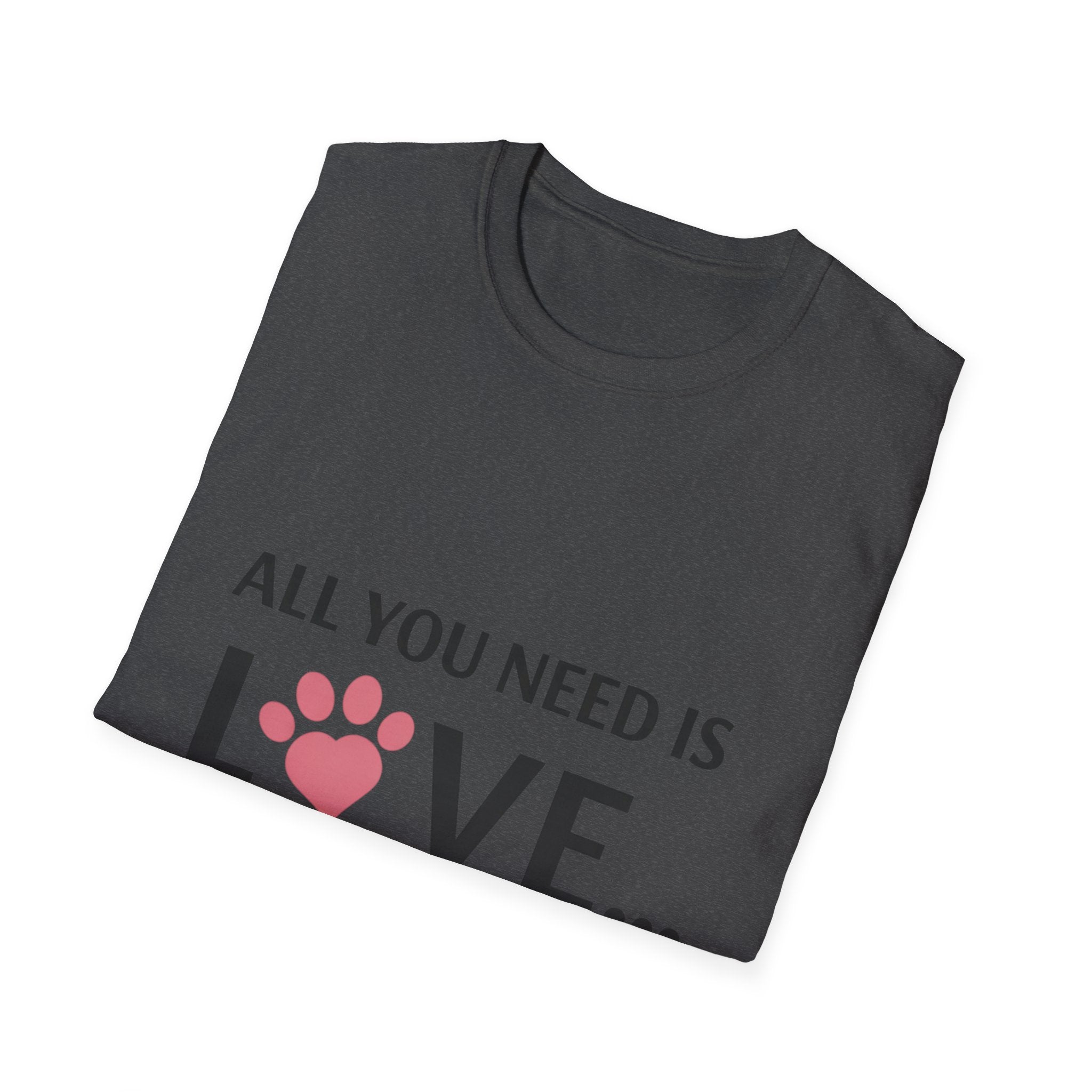 Pit Bull Love T-Shirt — "All You Need Is Love... and a Pit Bull" Dog Lover Tee