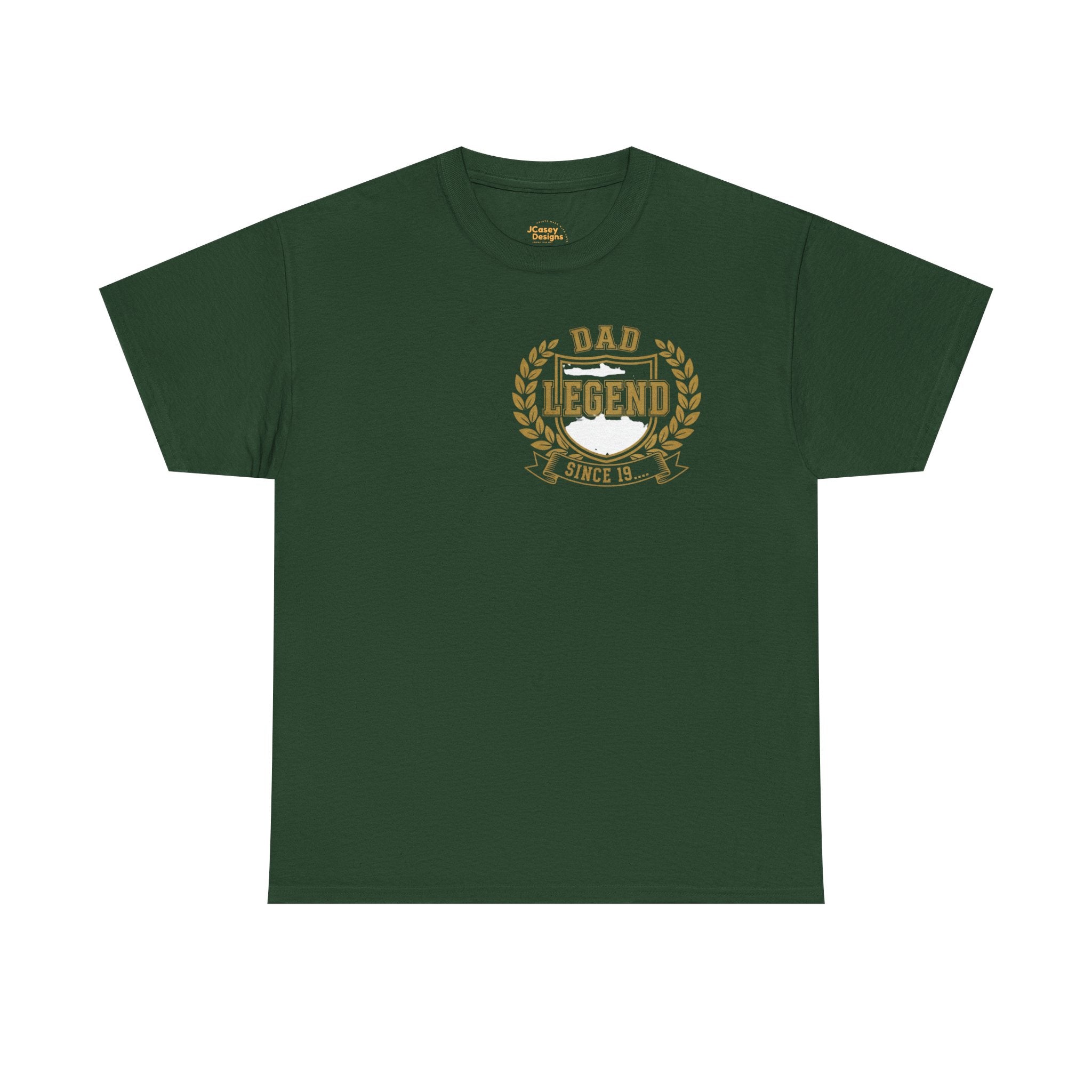 Proud Dad T‑Shirt — "Proud Dad, My Greatest Title" Baby Footprint Tee