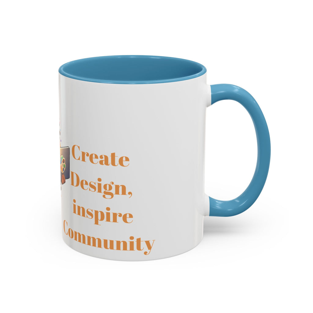 The Muse Creative Accent Mug – Gold Text Design (11oz)