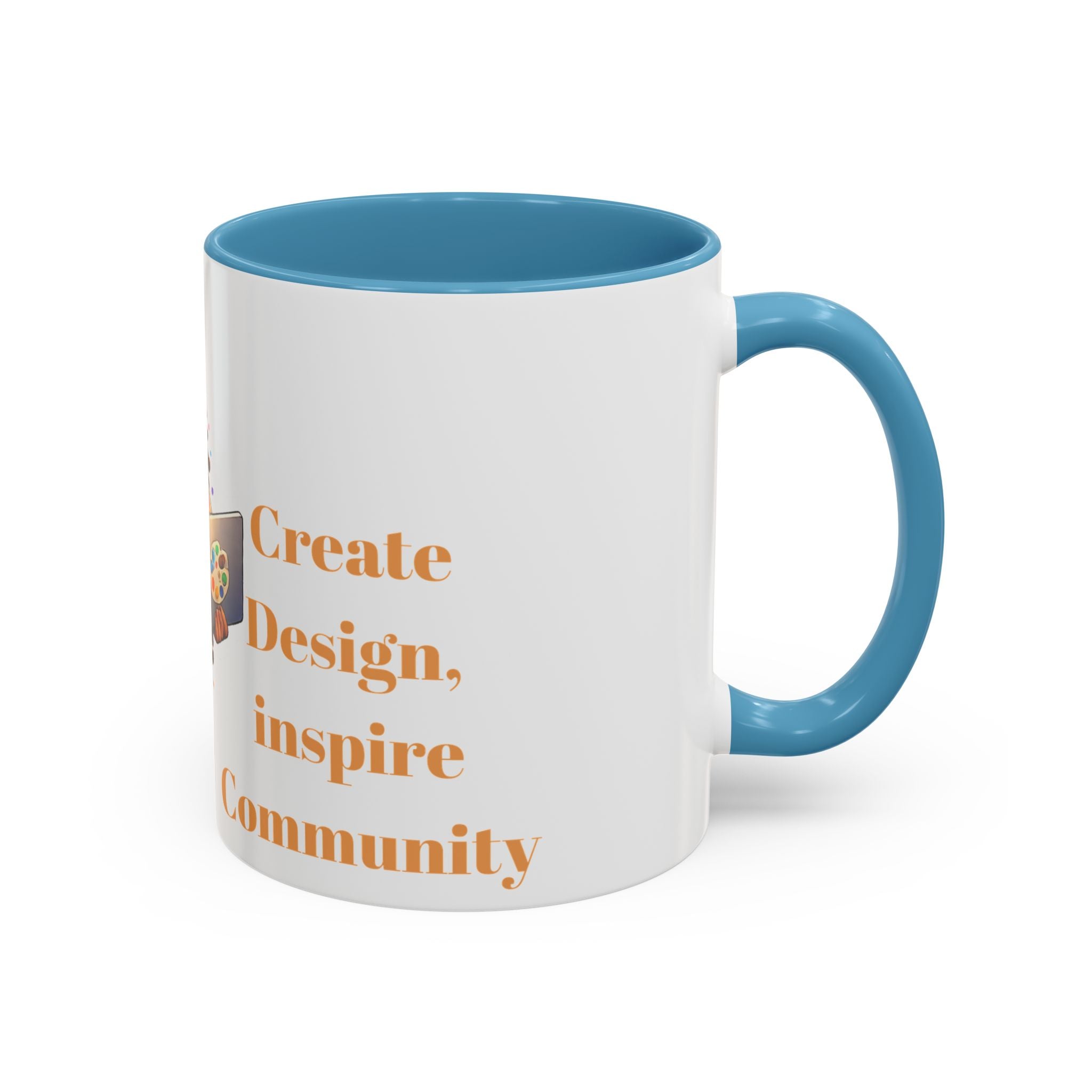 The Muse Creative Accent Mug – Gold Text Design (11oz)