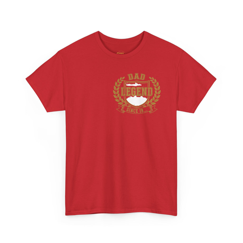 Proud Dad T‑Shirt — "Proud Dad, My Greatest Title" Baby Footprint Tee