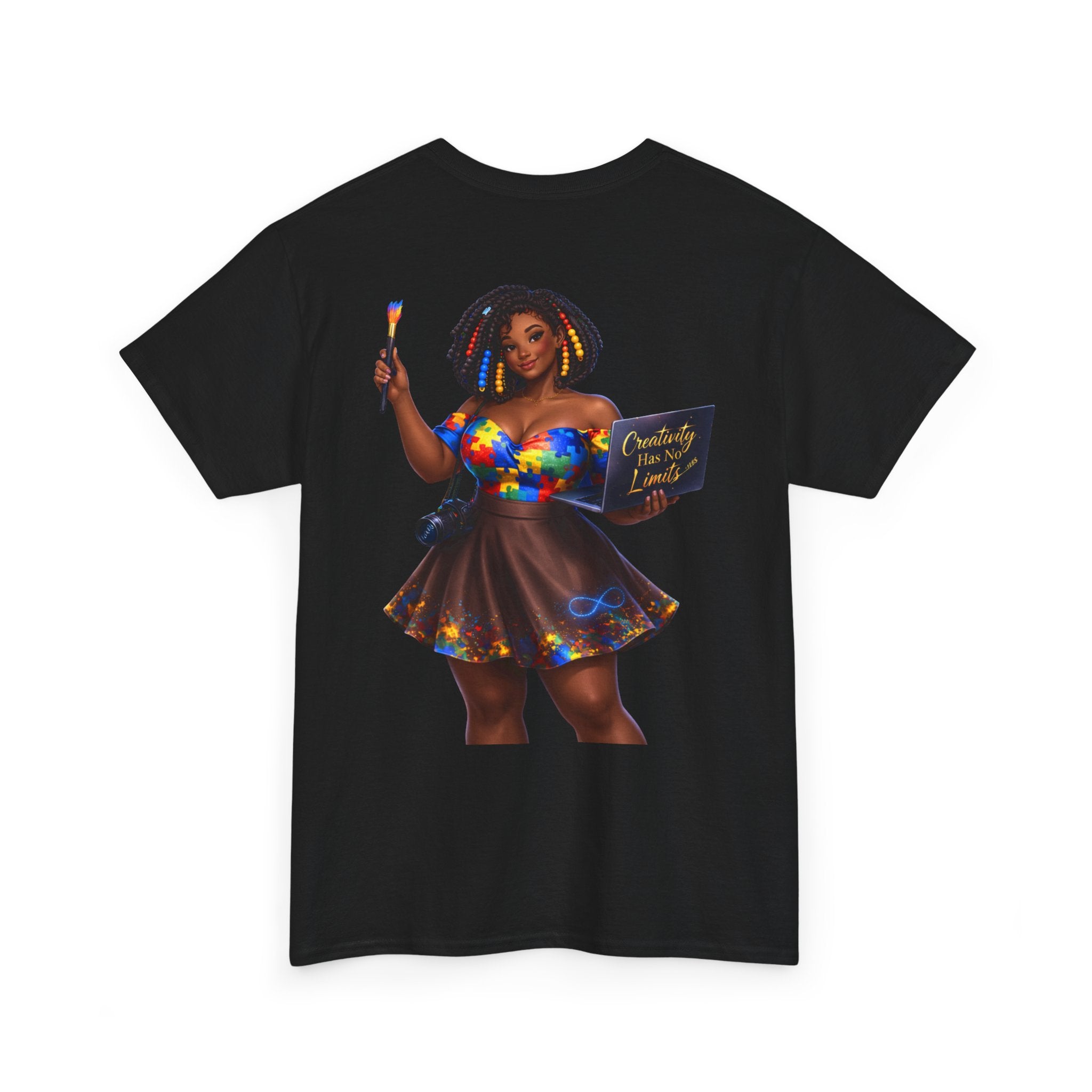 BBW Baddie Muse | Creativity Has No Limits Autism Support Shirt