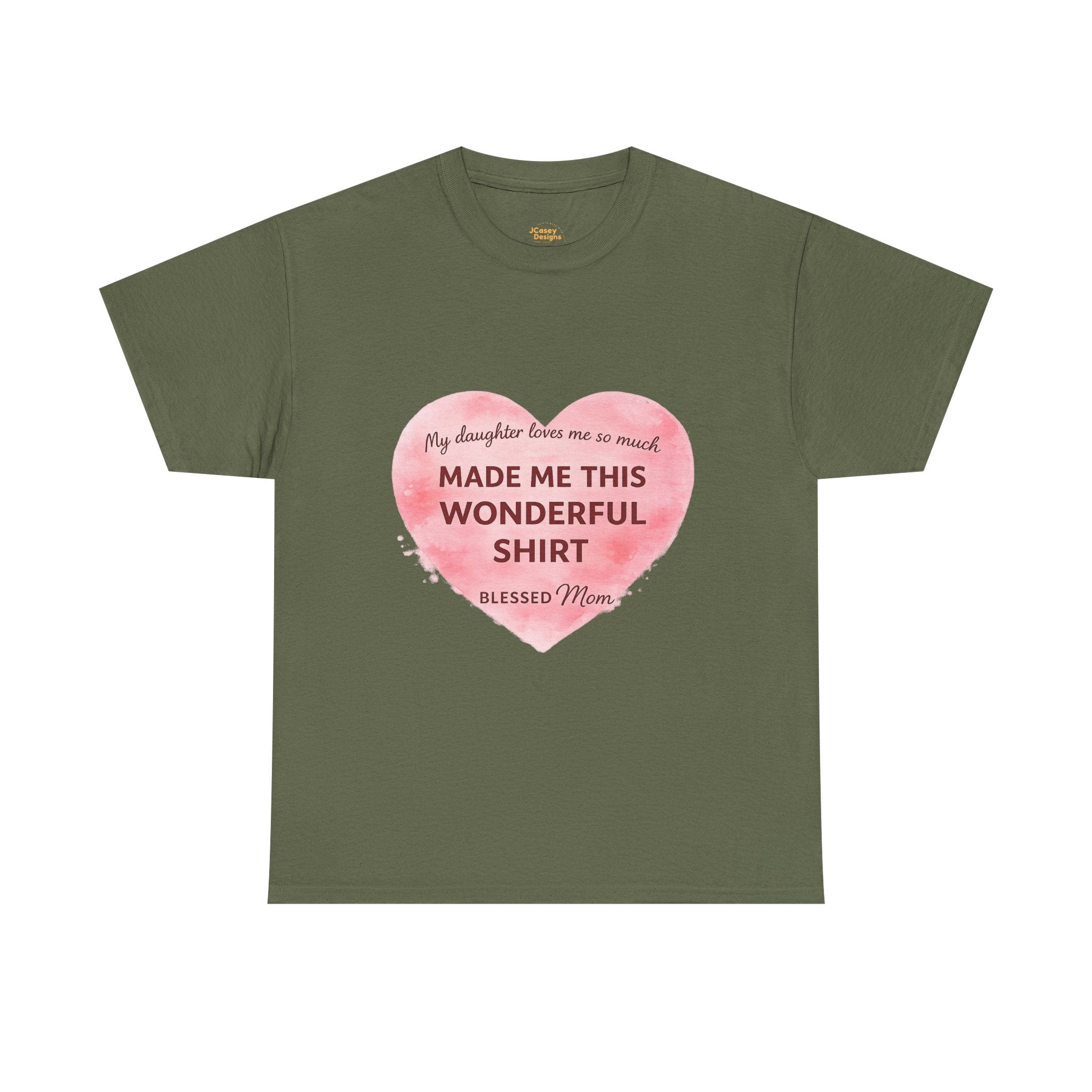 Blessed Mom Heart Shirt – Gift from Daughter