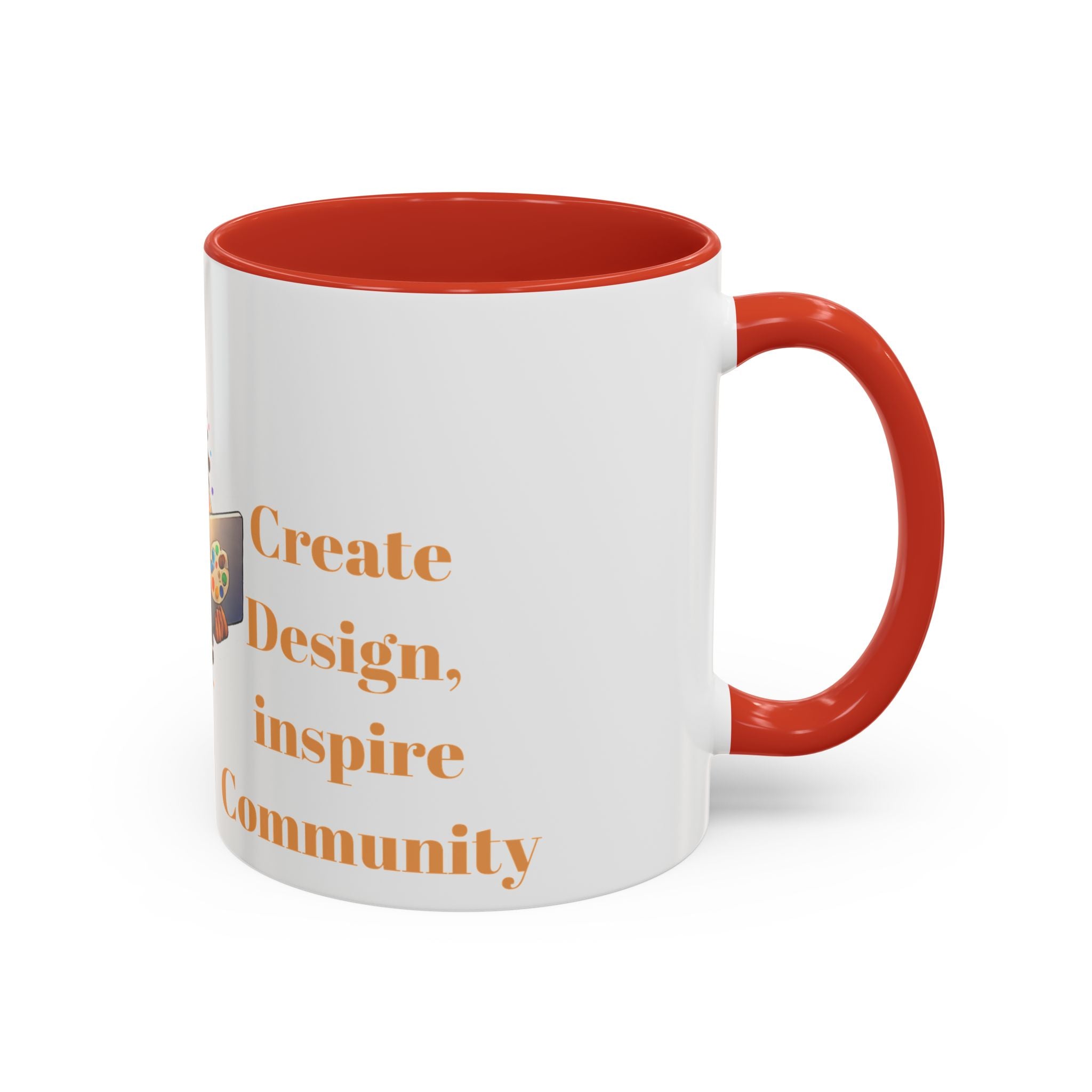 The Muse Creative Accent Mug – Gold Text Design (11oz)