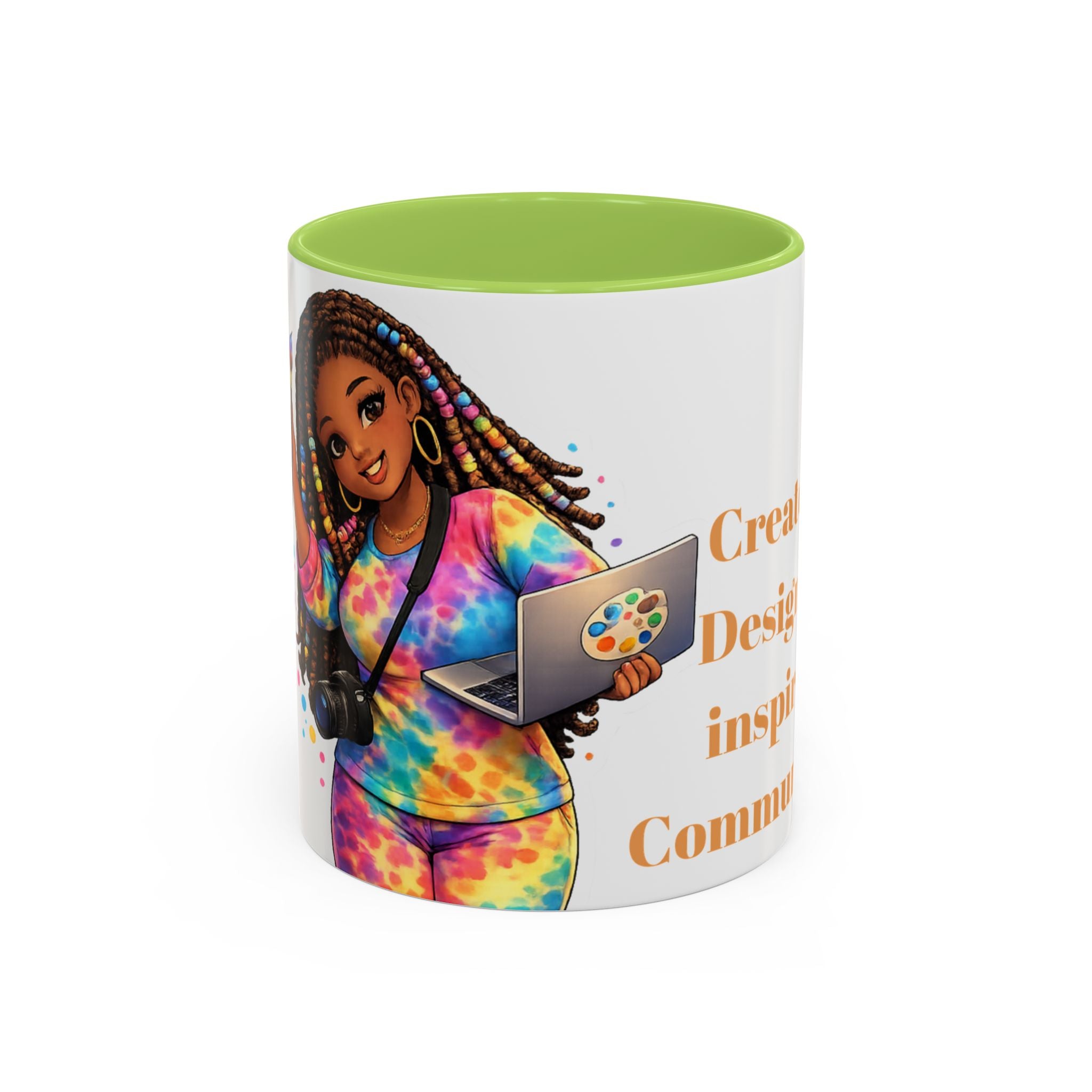 The Muse Creative Accent Mug – Gold Text Design (11oz)