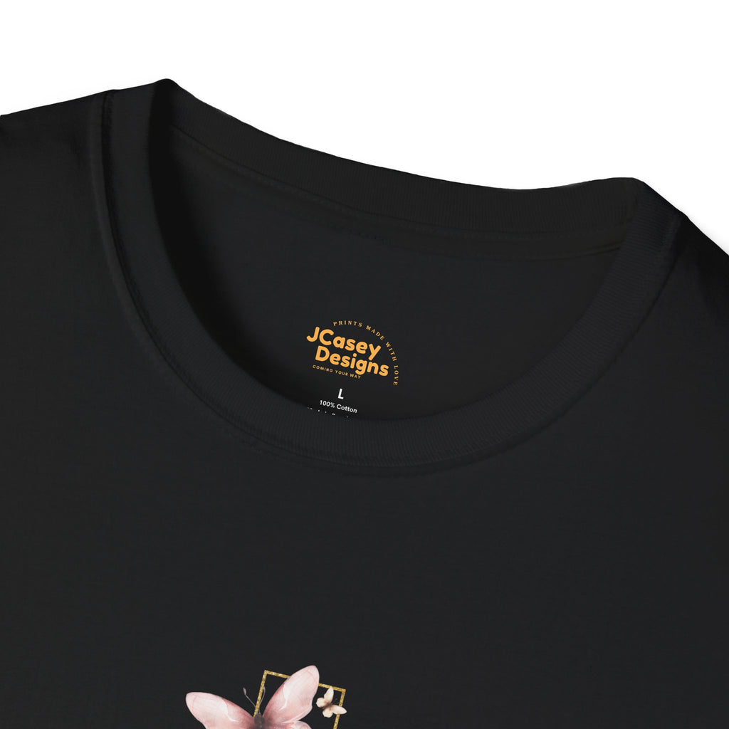 Floral Cross Scripture T-Shirt — Isaiah 54:17 Christian Faith Tee