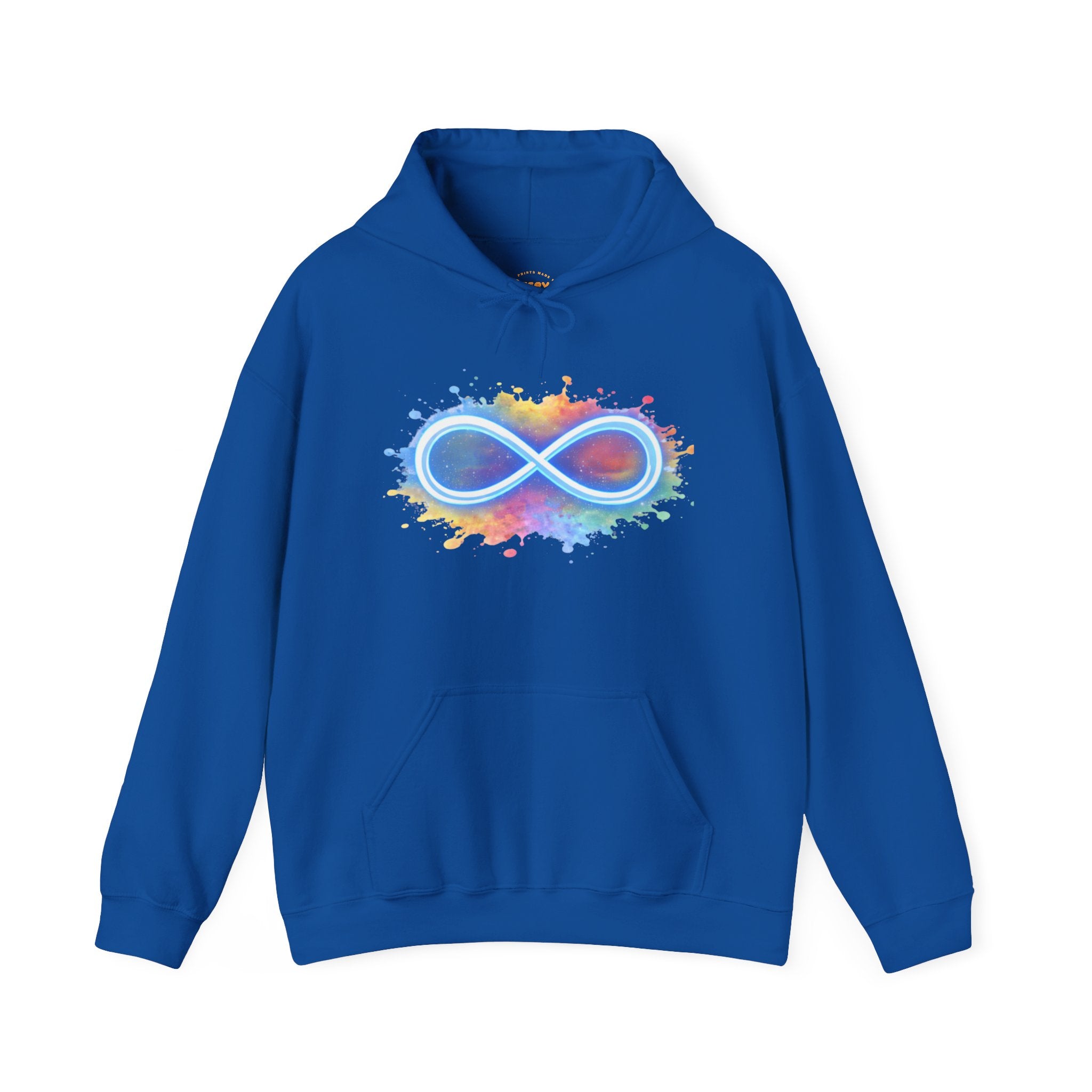 Infinity Paint Splash Hoodie — "Creativity Has No Limits" Artistic Pullover
