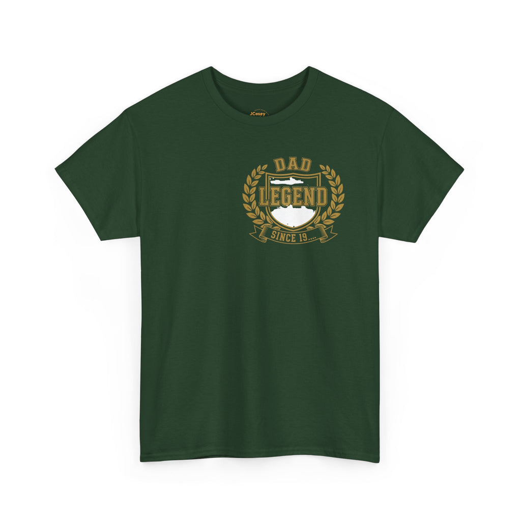 Proud Dad T‑Shirt — "Proud Dad, My Greatest Title" Baby Footprint Tee