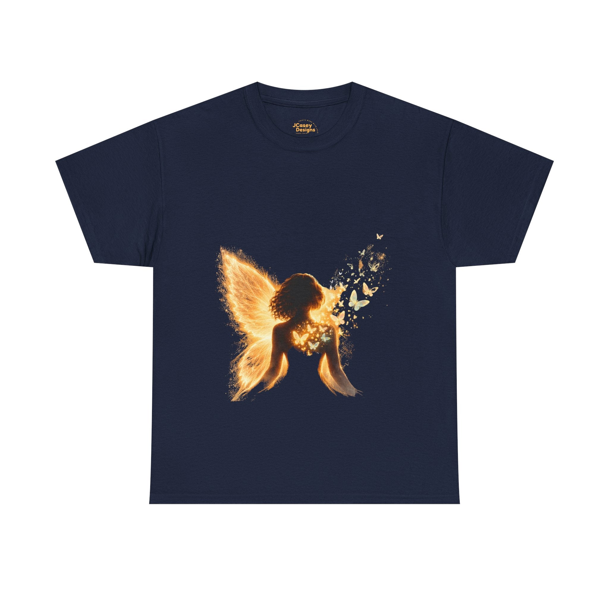 Golden Fairy T-Shirt — Glowing Butterfly Pixie Graphic Tee