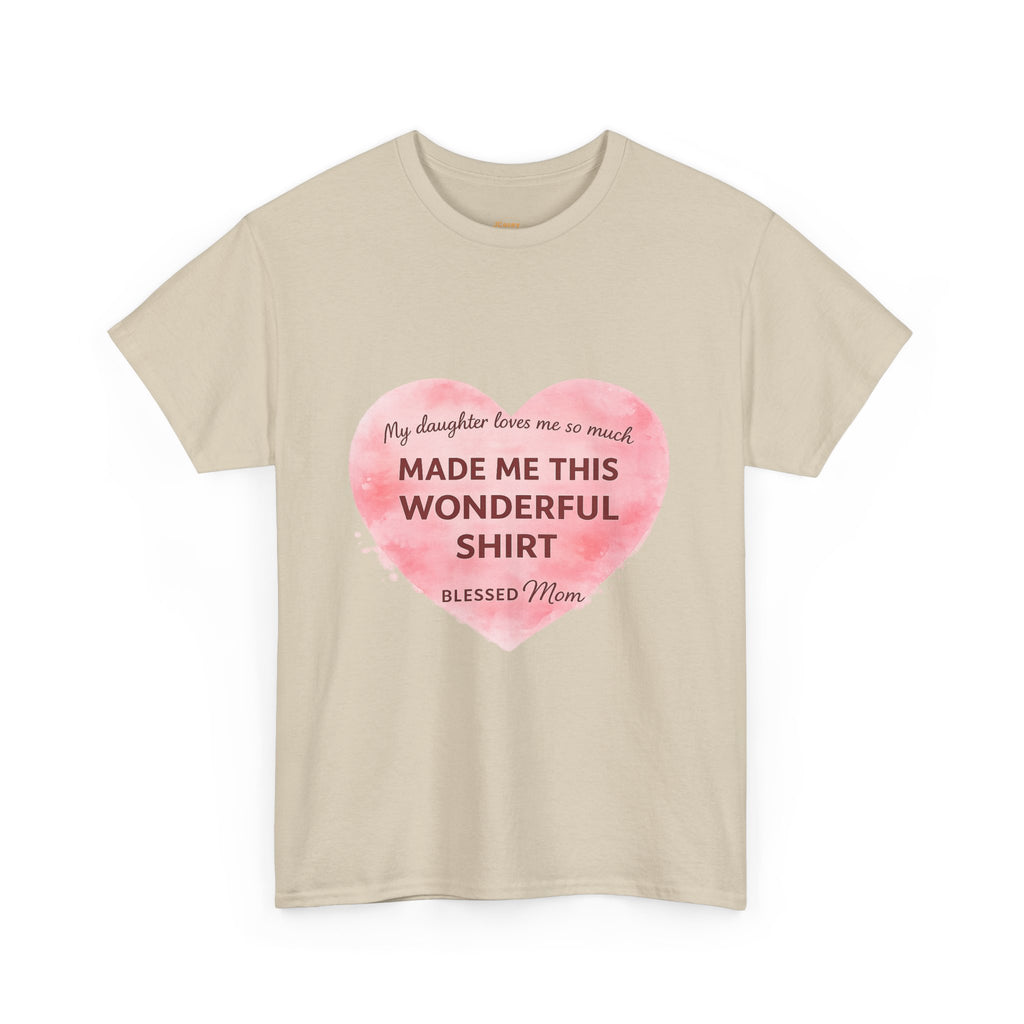 Blessed Mom Heart Shirt – Gift from Daughter