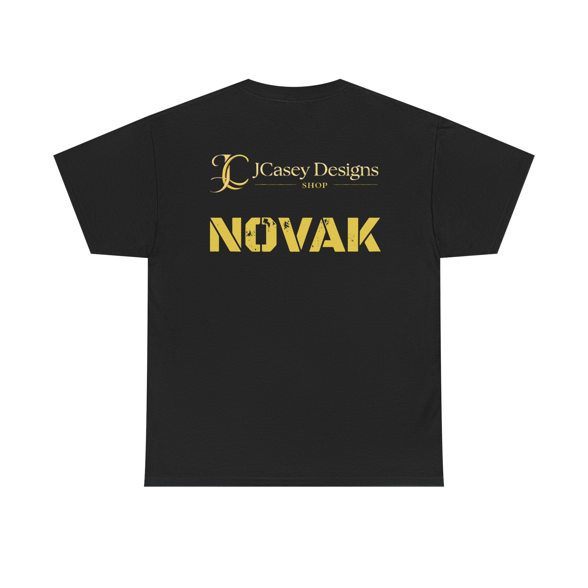 Novak Graphic Tee — Futuristic Soldier Portrait T-Shirt