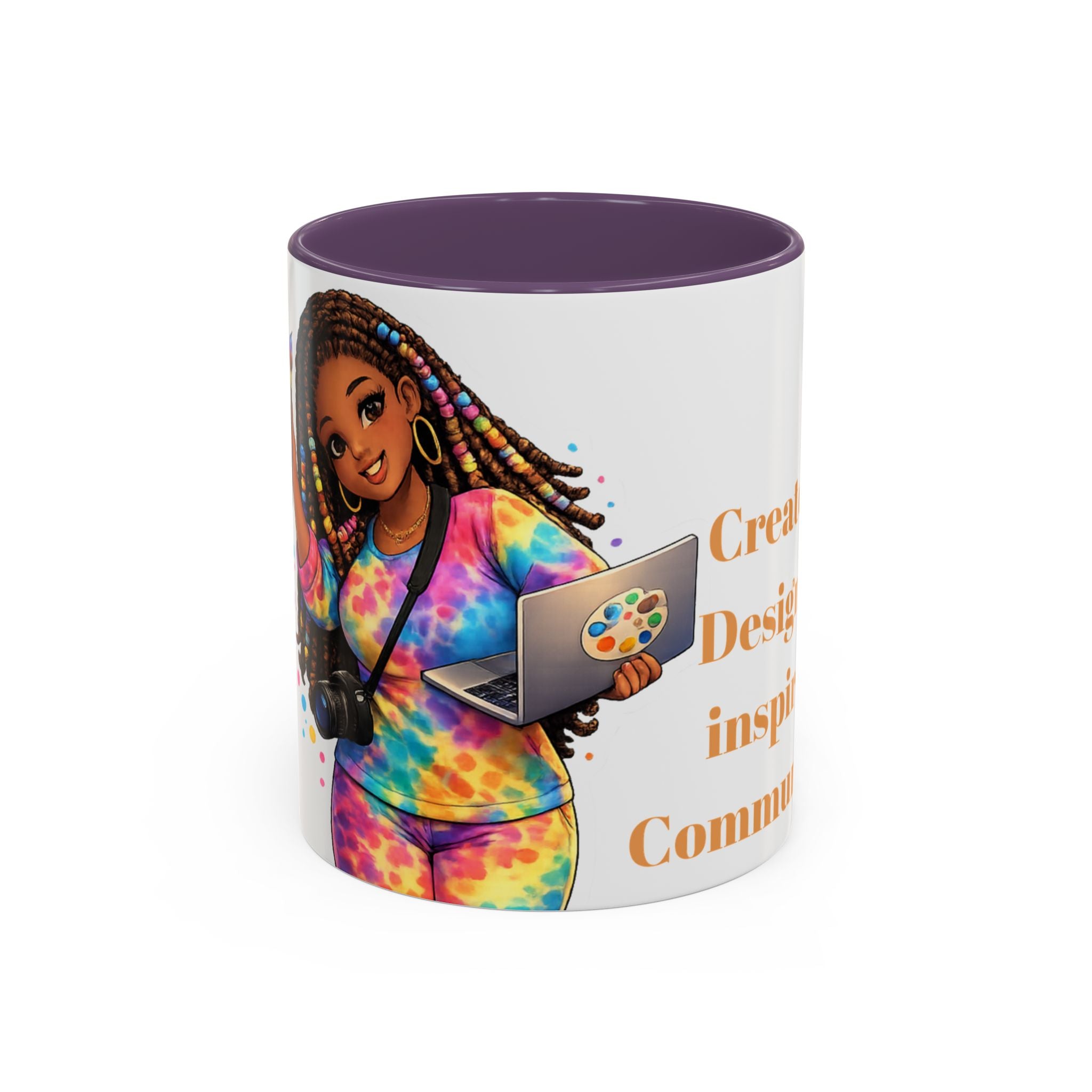 The Muse Creative Accent Mug – Gold Text Design (11oz)