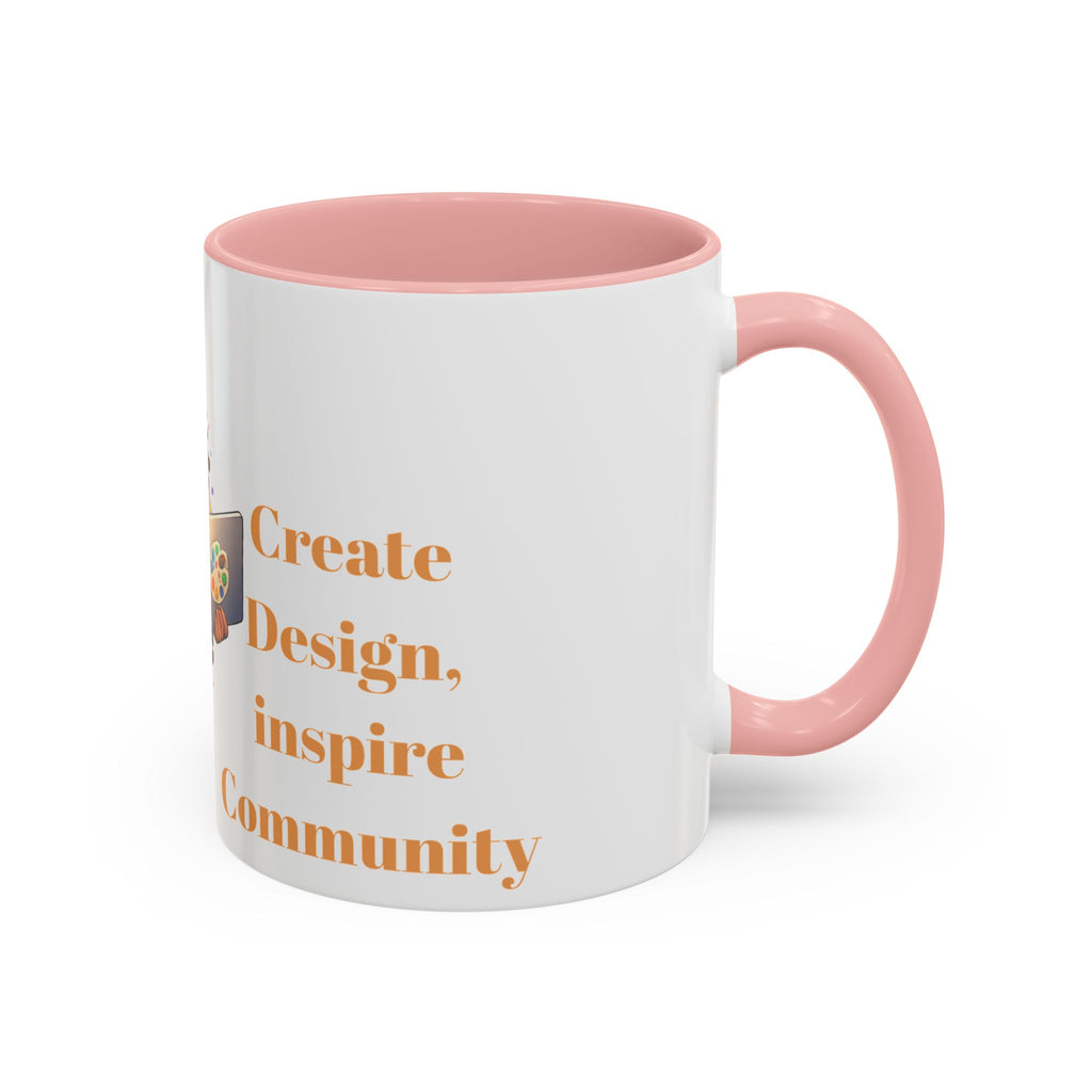 The Muse Creative Accent Mug – Gold Text Design (11oz)