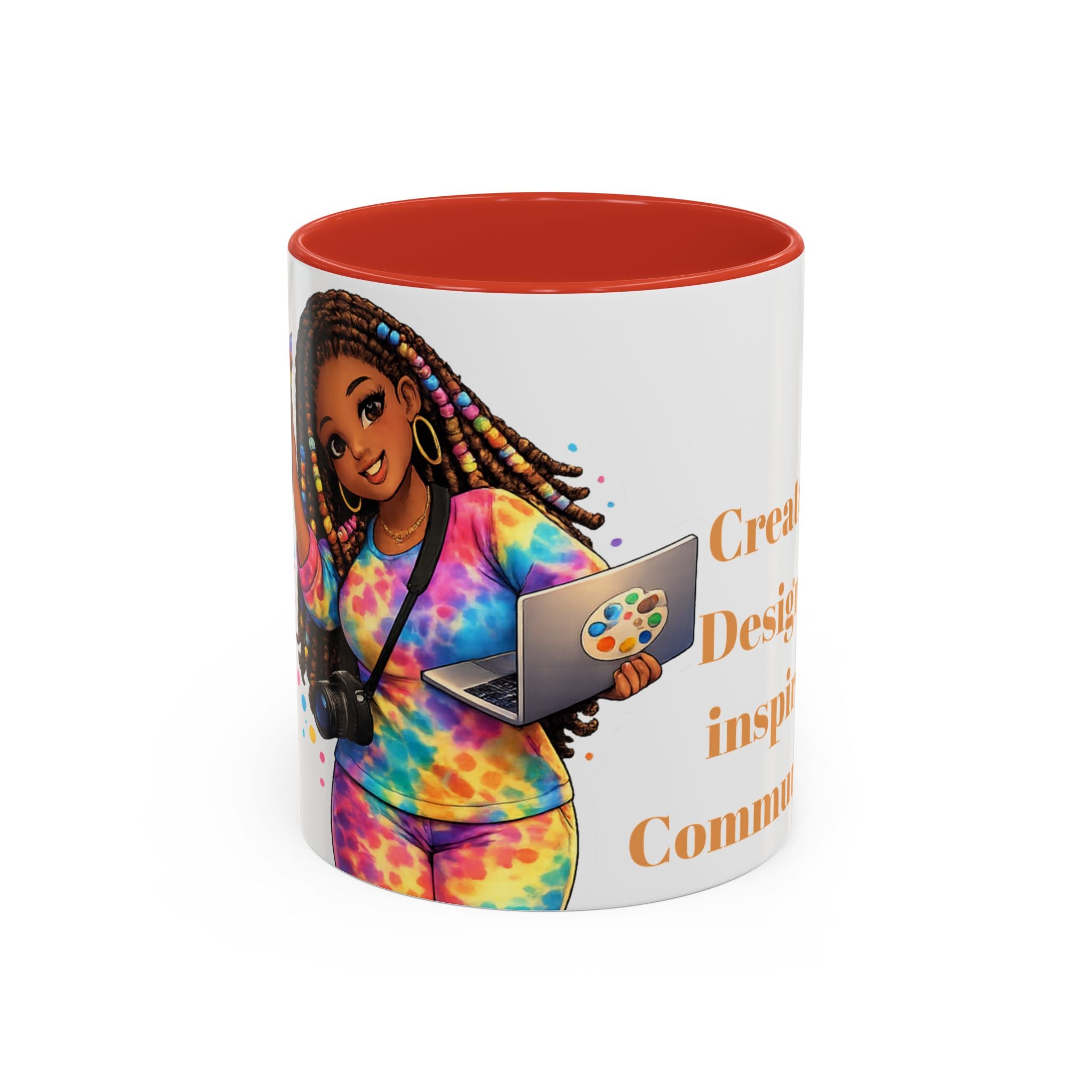 The Muse Creative Accent Mug – Gold Text Design (11oz)