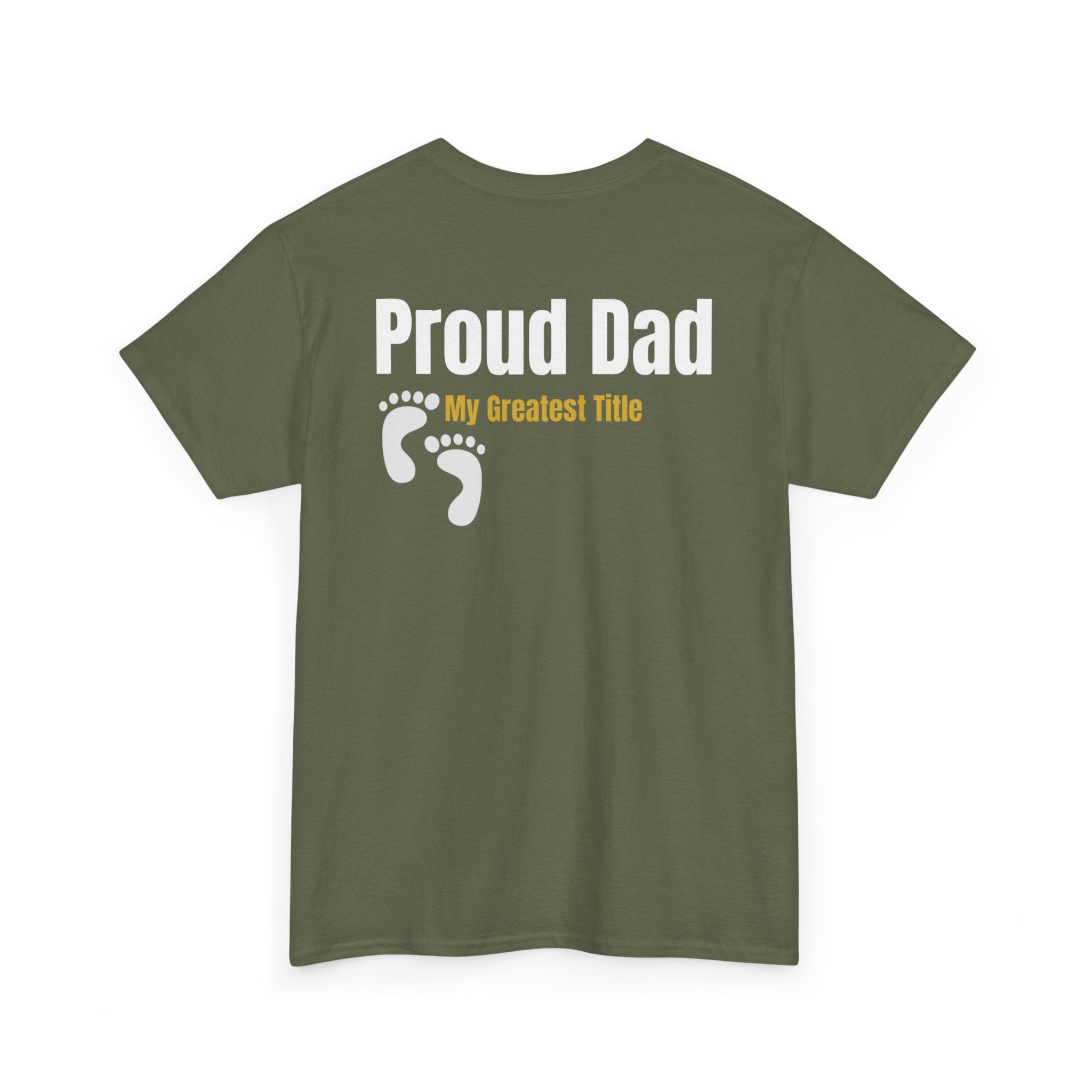 Proud Dad T‑Shirt — 'My Greatest Title' Retro Fishing Badge Tee