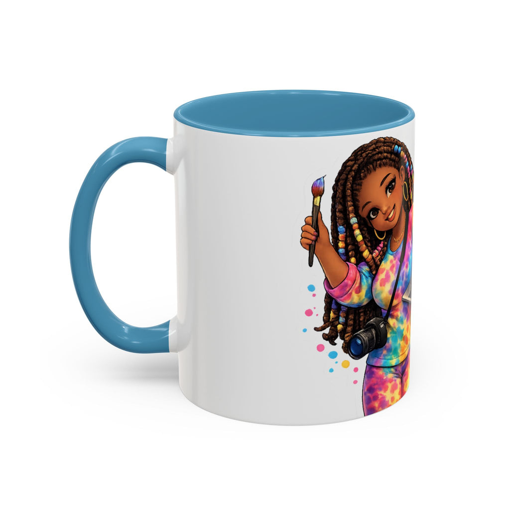 The Muse Creative Accent Mug – Gold Text Design (11oz)