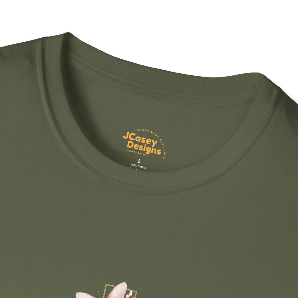 Floral Cross Scripture Tee — Trust in the Lord Christian T-Shirt
