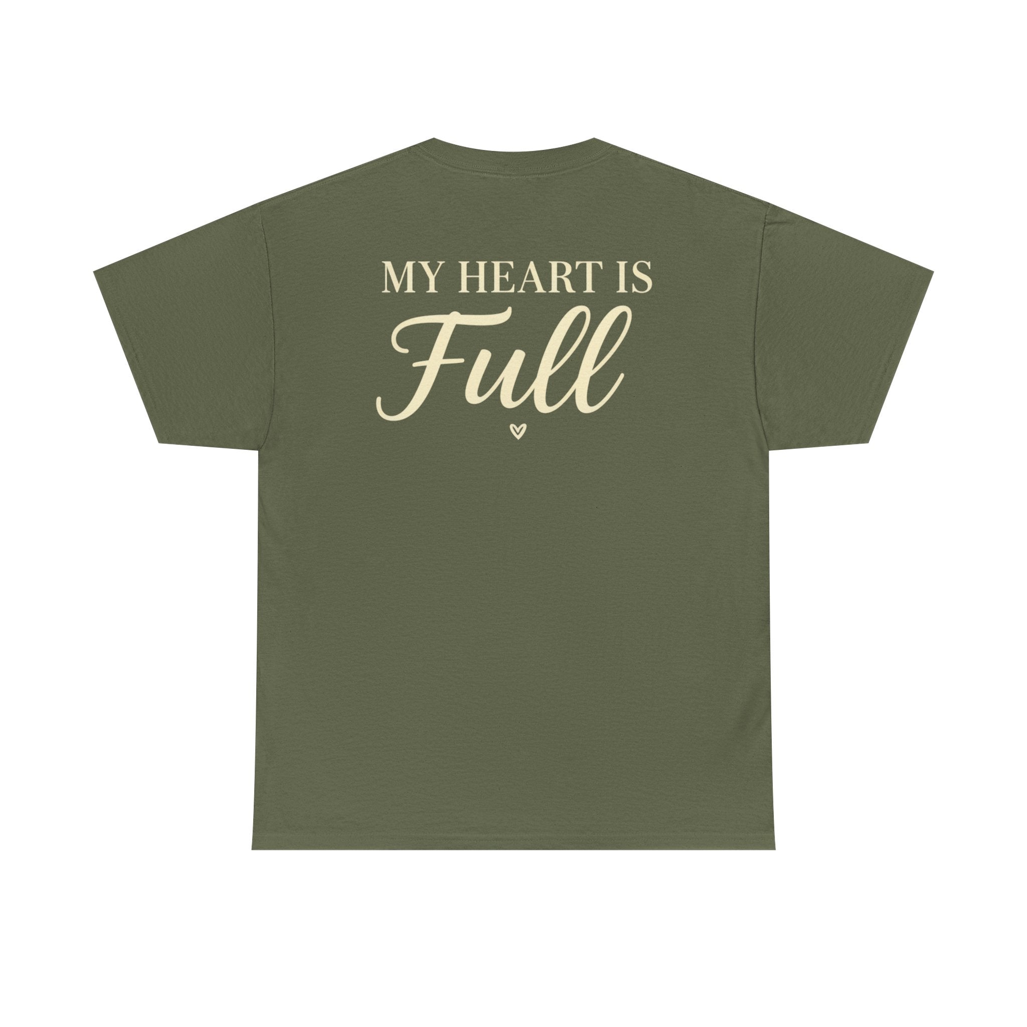 Mama Bear T-Shirt — "My Heart Is Full" Mom Graphic Tee