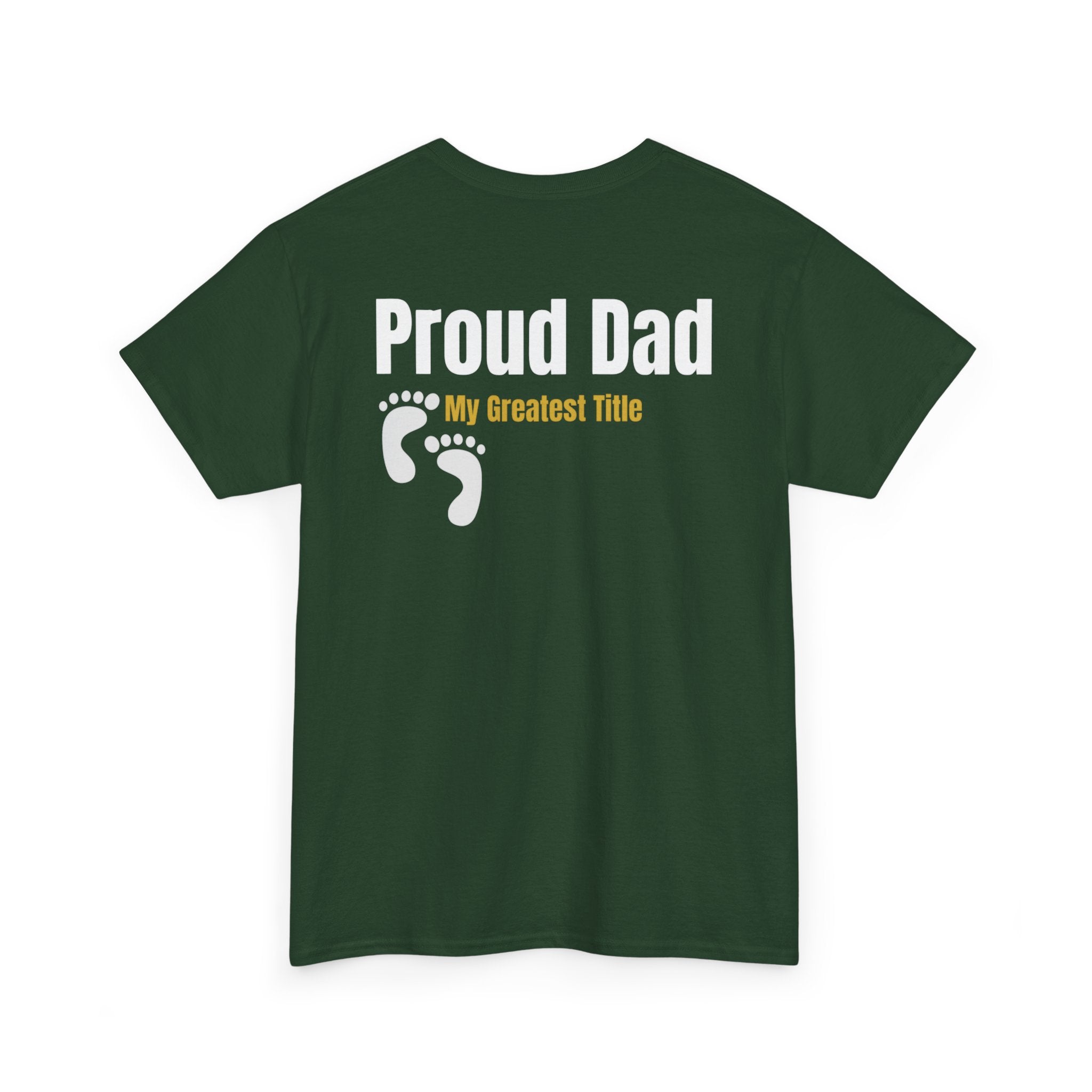 Proud Dad T‑Shirt — 'My Greatest Title' Retro Fishing Badge Tee