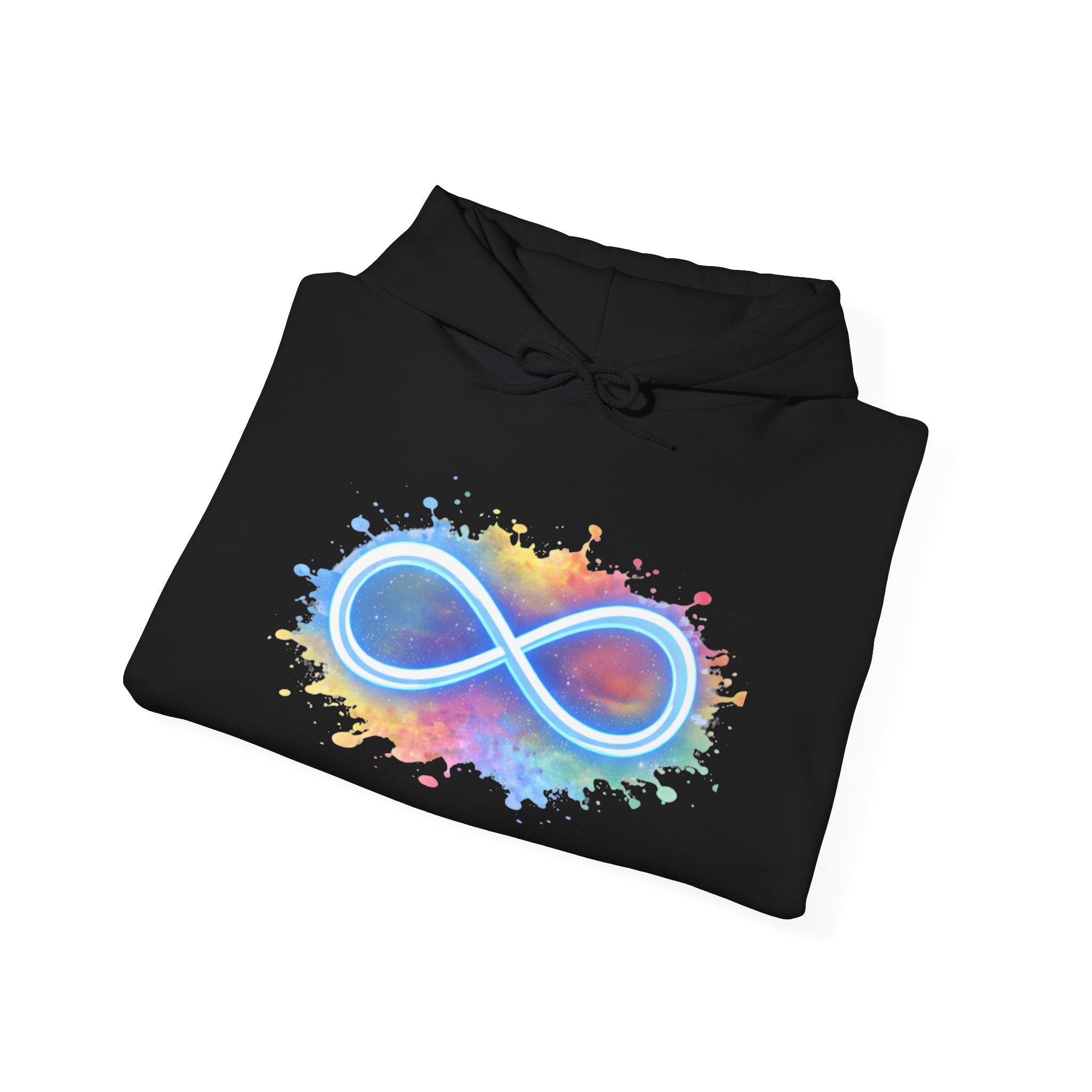 Infinity Paint Splash Hoodie — "Creativity Has No Limits" Artistic Pullover