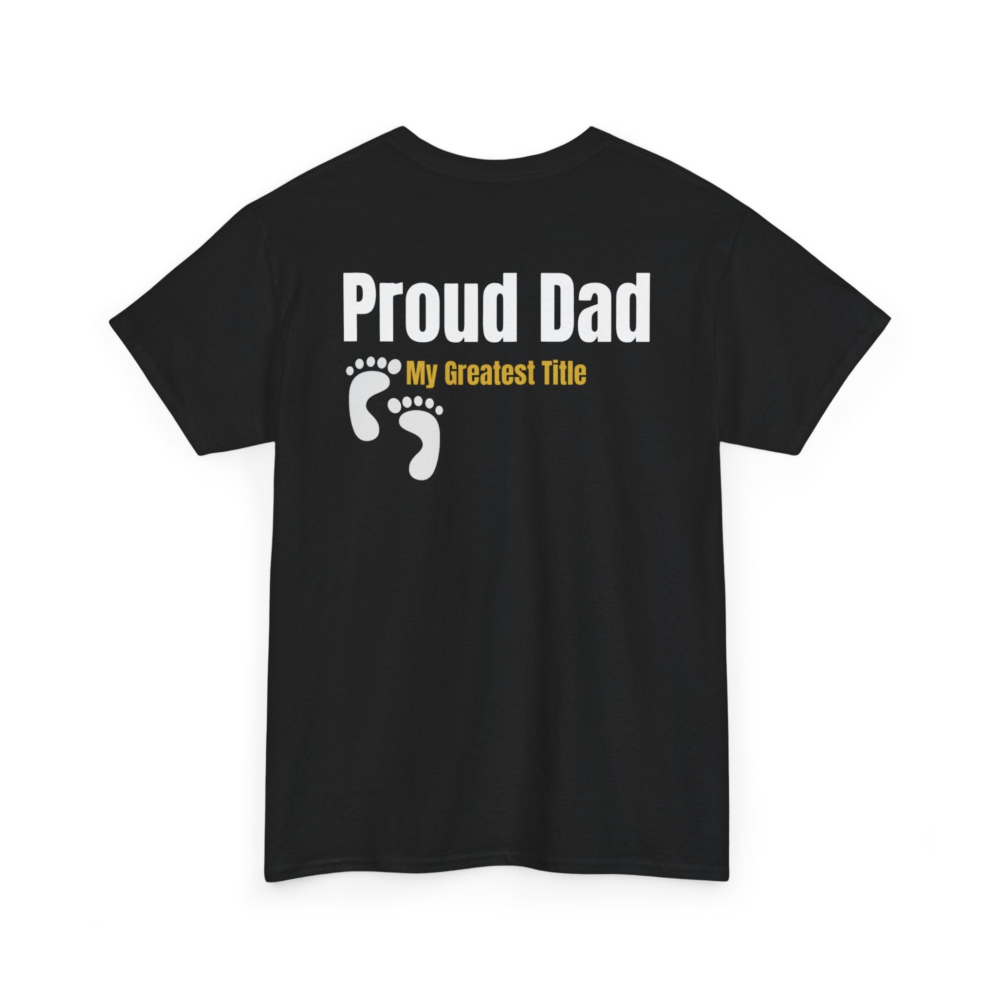 Proud Dad T‑Shirt — 'My Greatest Title' Retro Fishing Badge Tee
