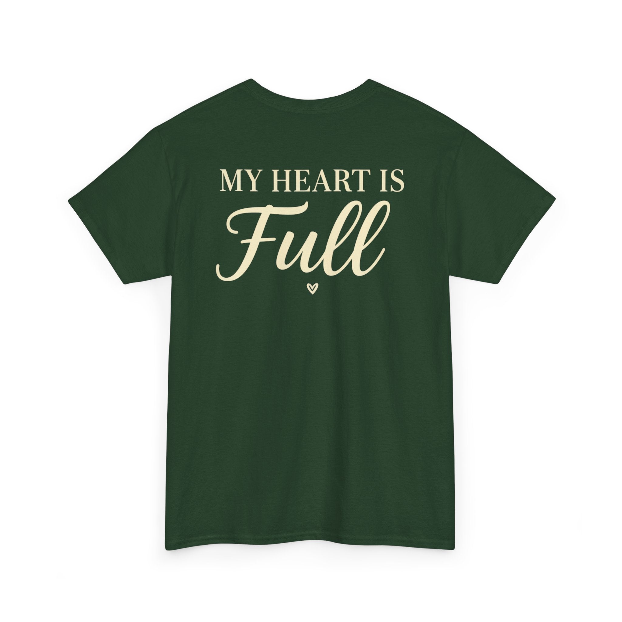 Mom The Real Queen T-Shirt – Gold Crown Mother’s Day Tee (“My Heart Is Full” on Back)