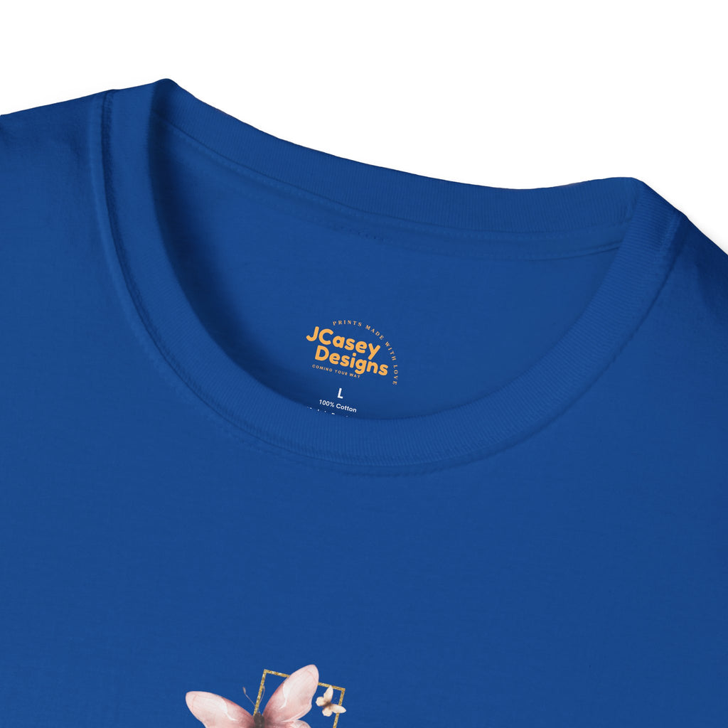 Floral Cross Scripture T-Shirt — Isaiah 54:17 Christian Faith Tee