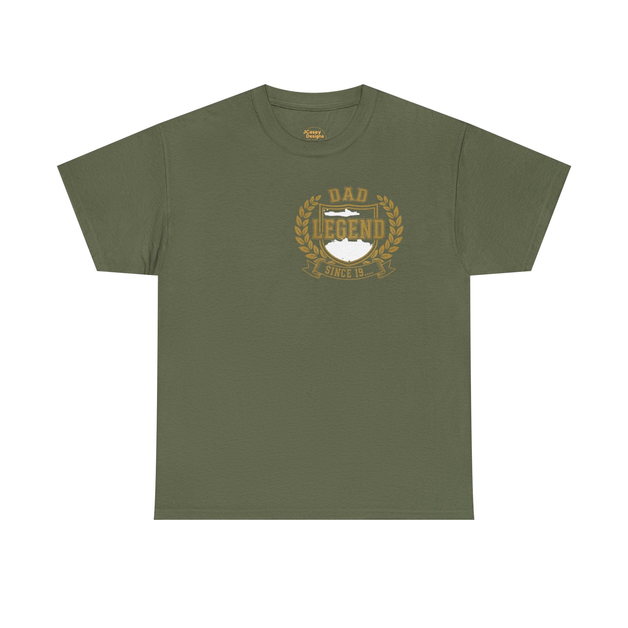 Proud Dad T‑Shirt — "Proud Dad, My Greatest Title" Baby Footprint Tee