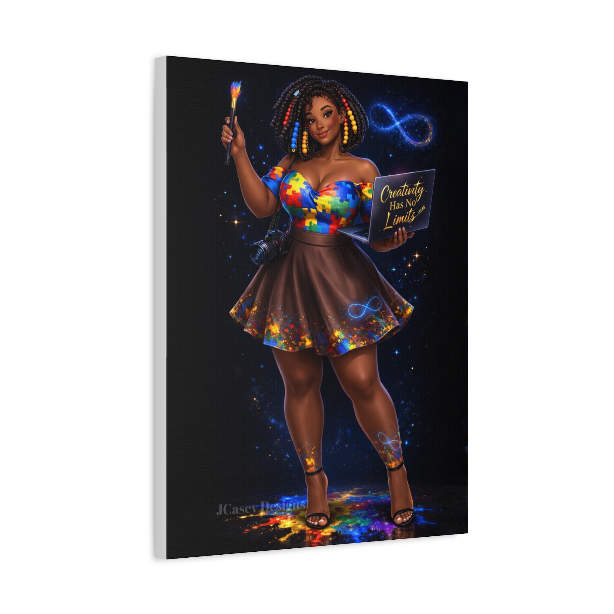 Infinite Creativity™ | BBW Baddie Muse Art Canvas