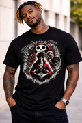 Skull Pirate Graphic Tee — Dark Anime-Inspired Crewneck