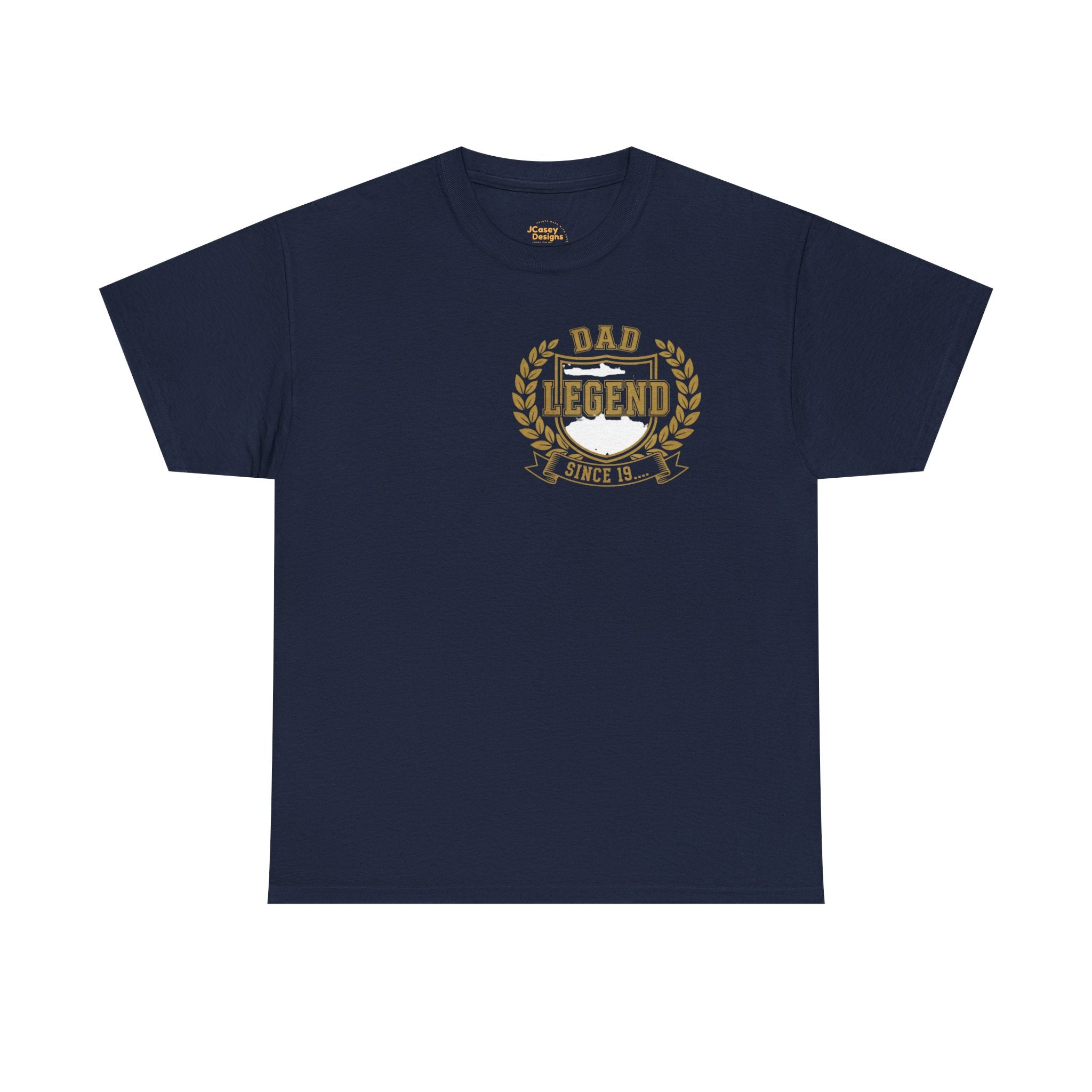 Proud Dad T‑Shirt — "Proud Dad, My Greatest Title" Baby Footprint Tee