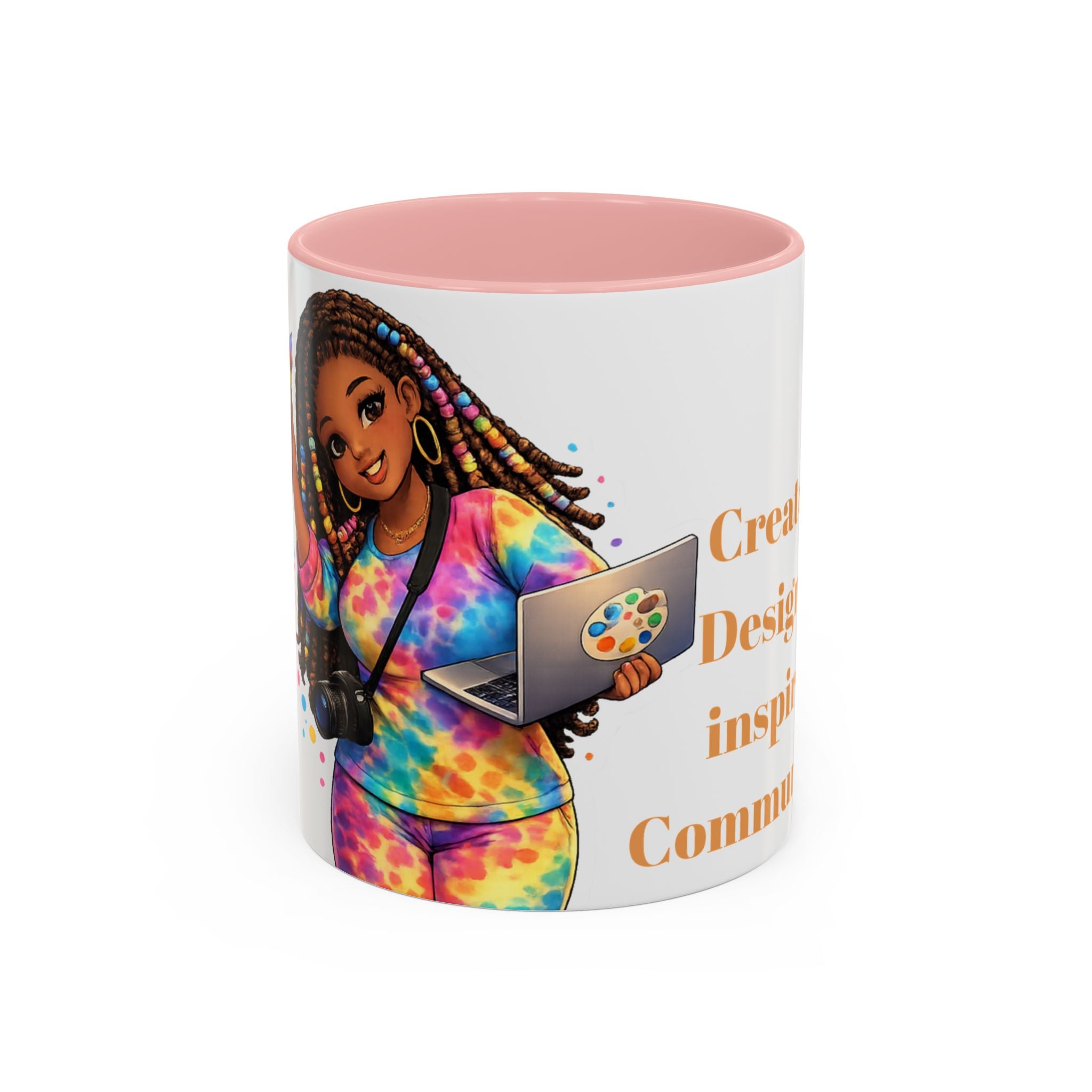 The Muse Creative Accent Mug – Gold Text Design (11oz)