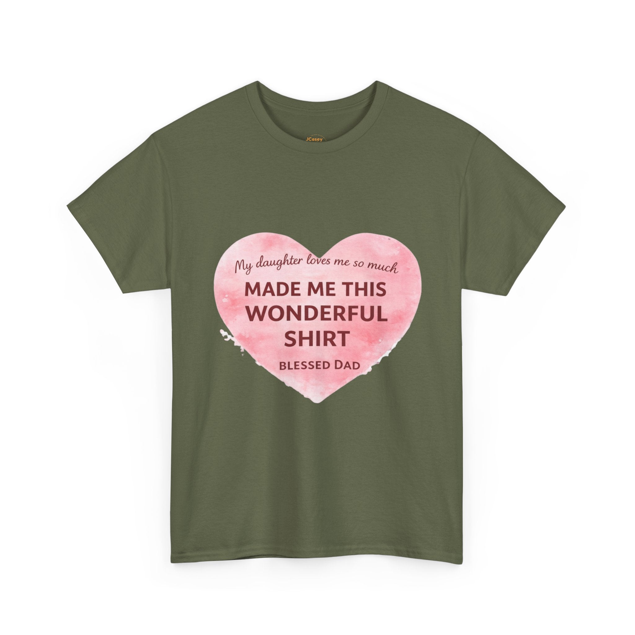 Made Me This Wonderful Shirt T-Shirt – Funny "Blessed Dad" Heart Gift for Fathers