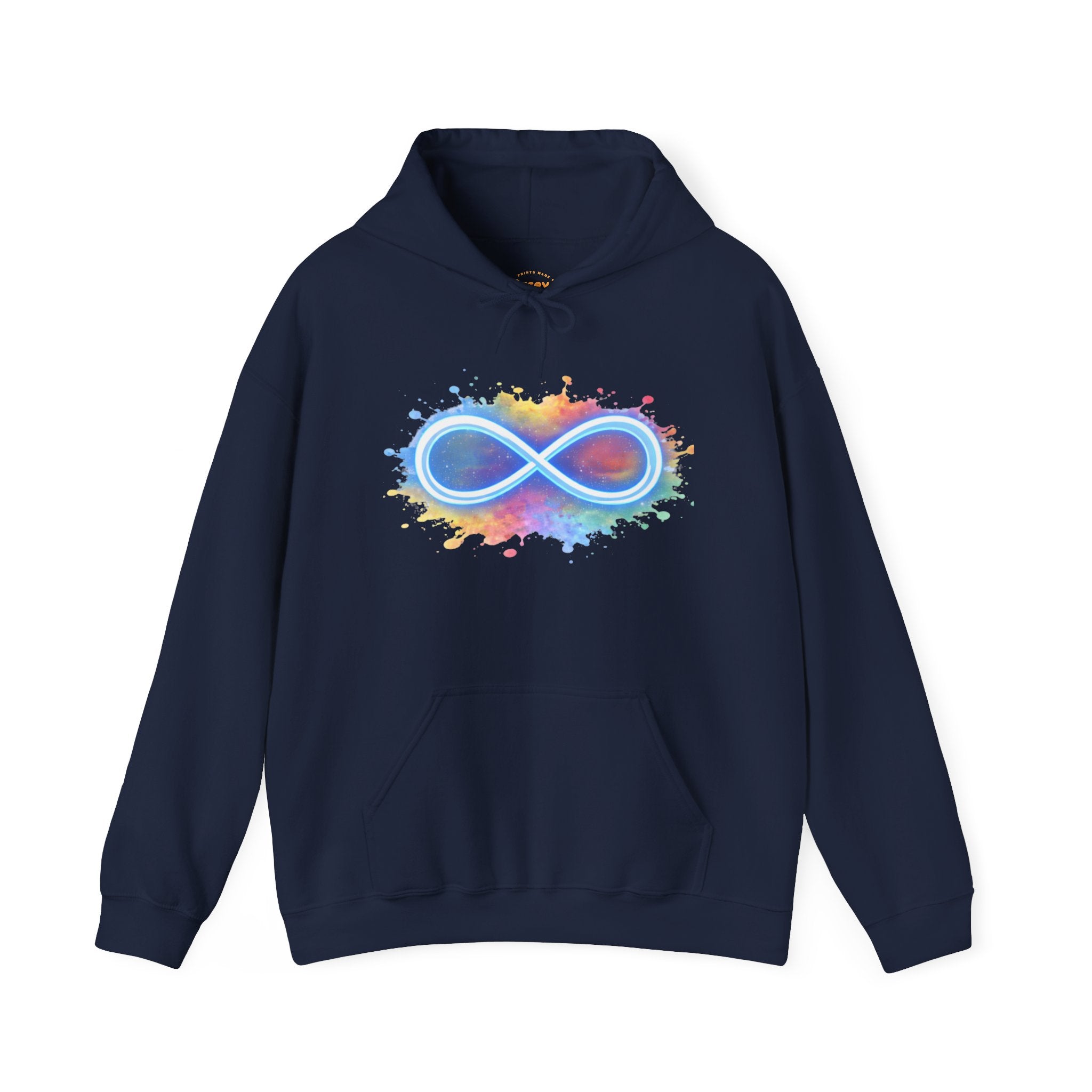 Infinity Paint Splash Hoodie — "Creativity Has No Limits" Artistic Pullover