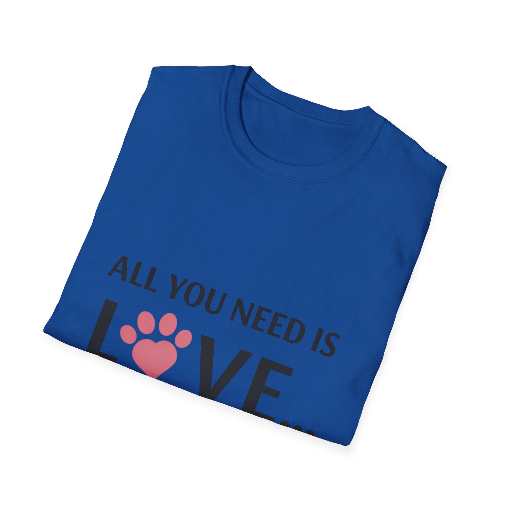 Pit Bull Love T-Shirt — "All You Need Is Love... and a Pit Bull" Dog Lover Tee