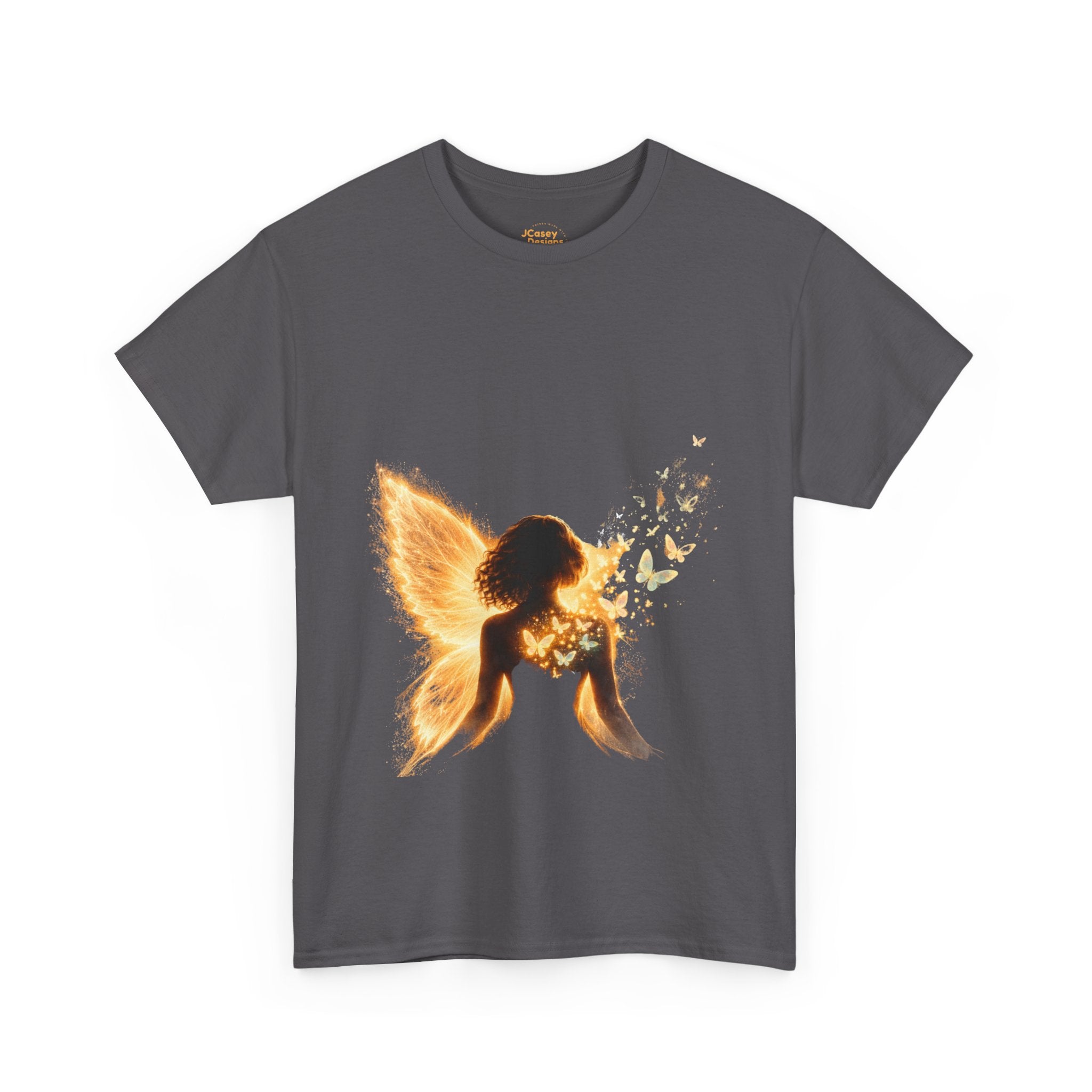 Golden Fairy T-Shirt — Glowing Butterfly Pixie Graphic Tee