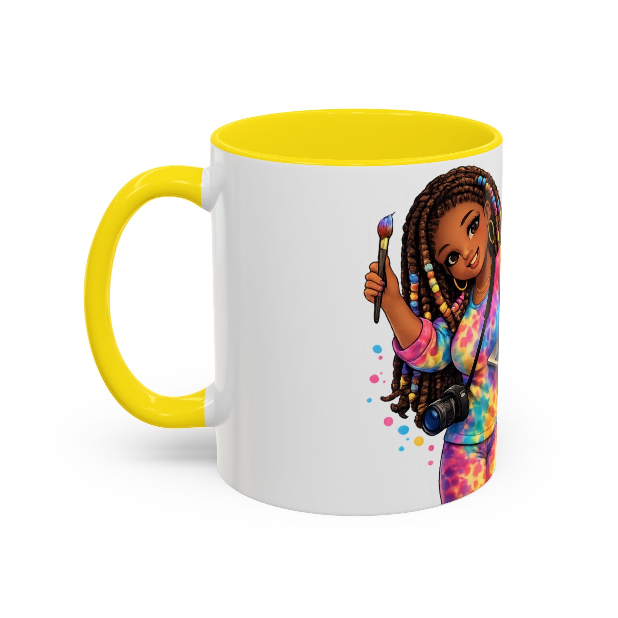 The Muse Creative Accent Mug – Gold Text Design (11oz)