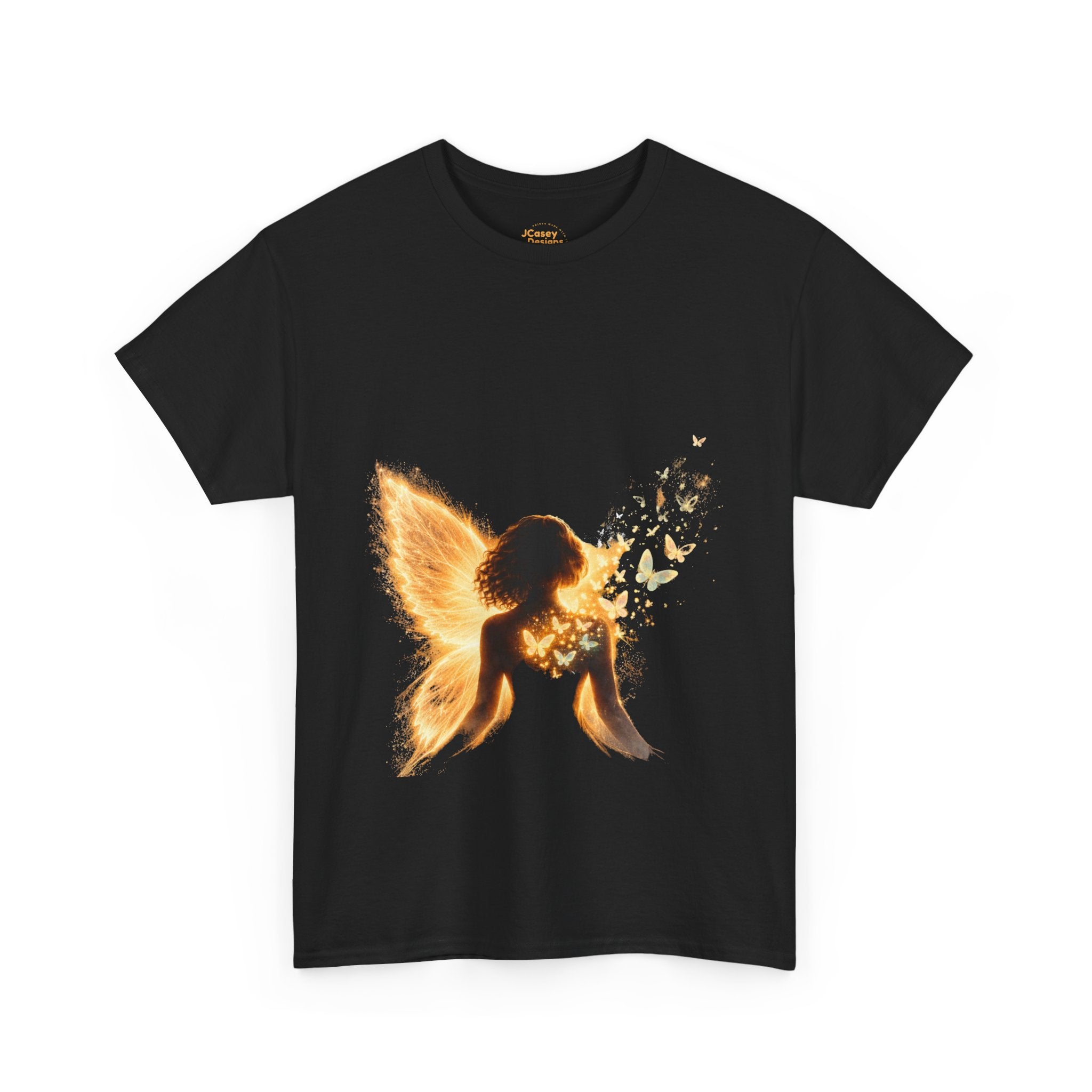 Golden Fairy T-Shirt — Glowing Butterfly Pixie Graphic Tee