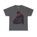 Novak Graphic Tee — Futuristic Soldier Portrait T-Shirt