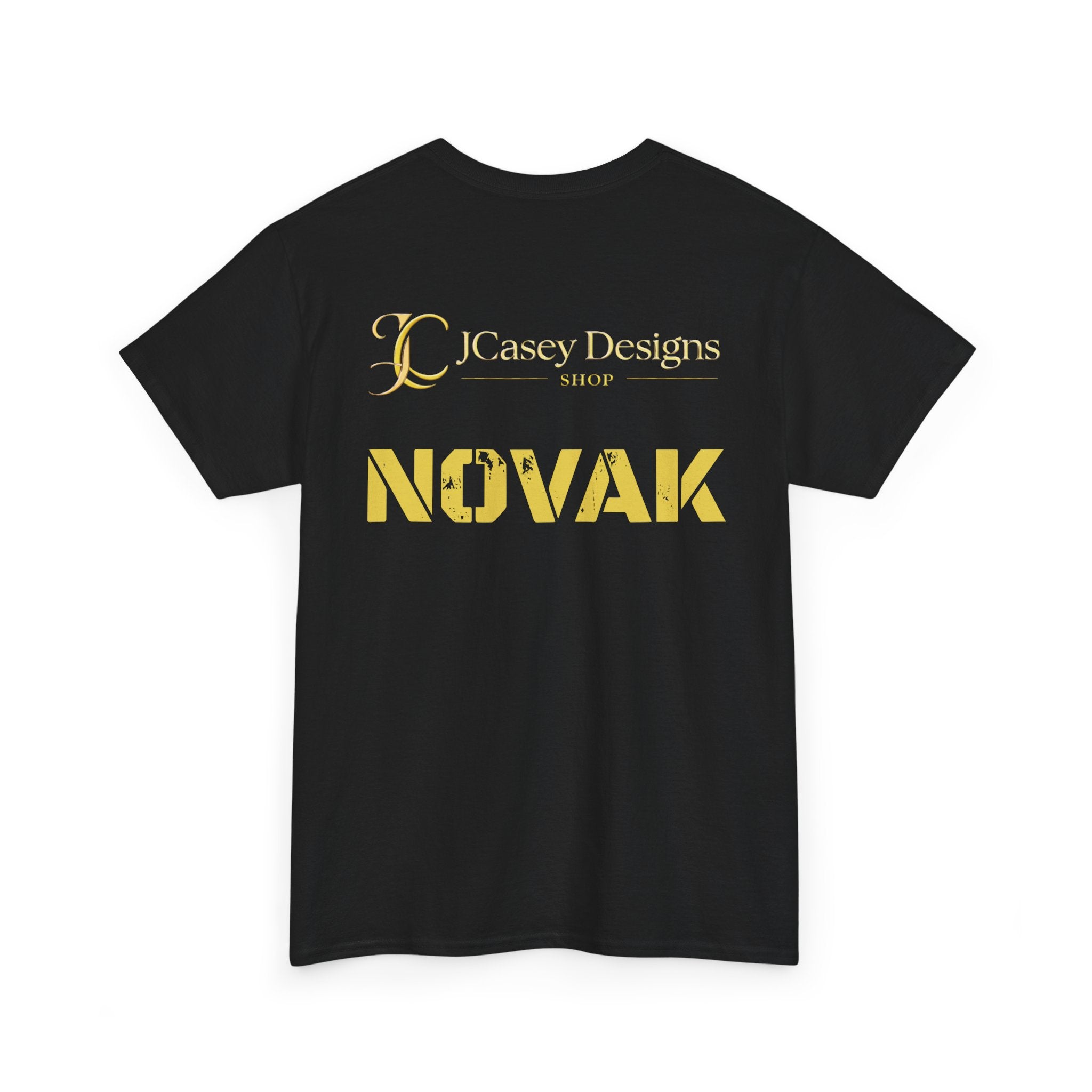 Novak Graphic Tee — Futuristic Soldier Portrait T-Shirt