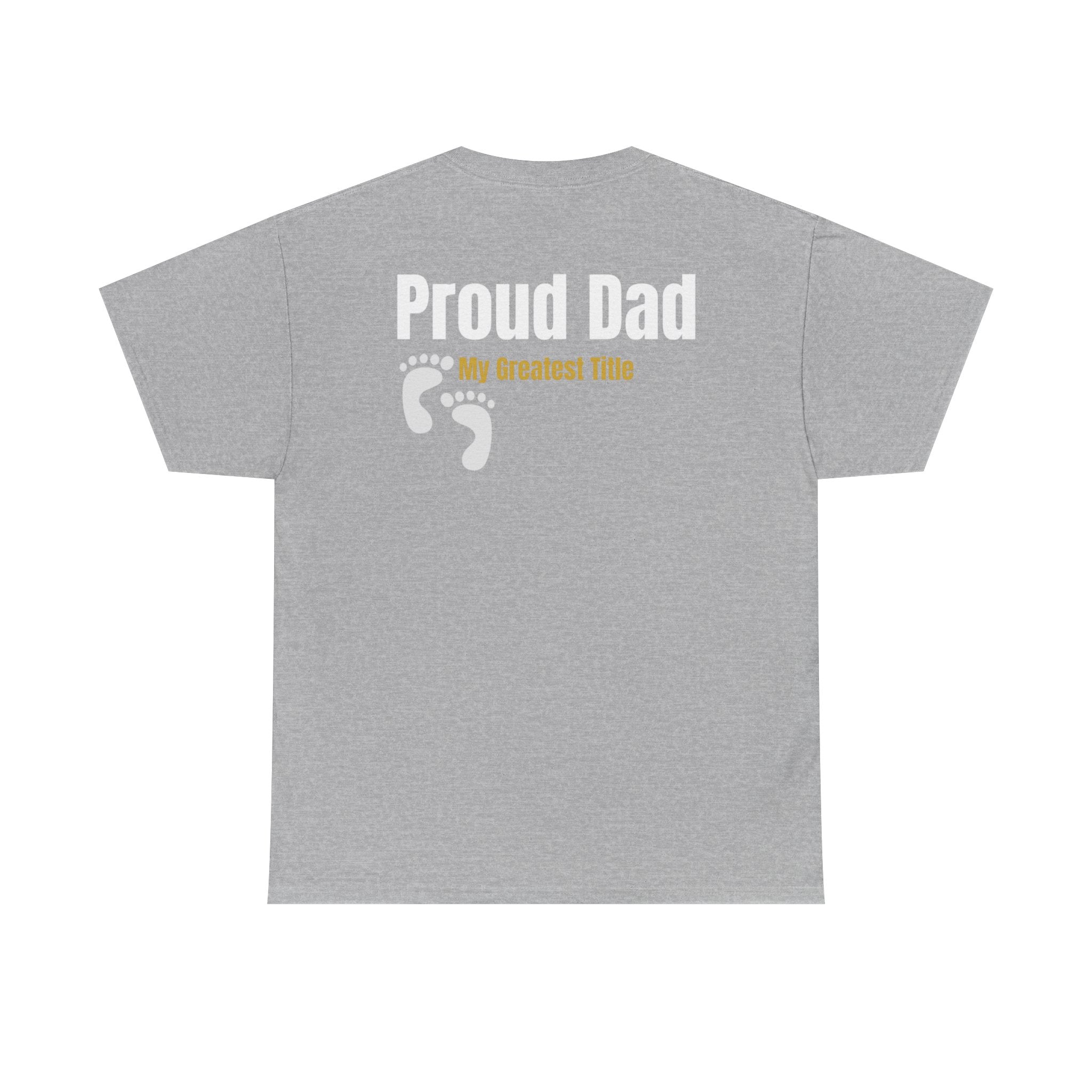 Proud Dad T‑Shirt — 'My Greatest Title' Retro Fishing Badge Tee