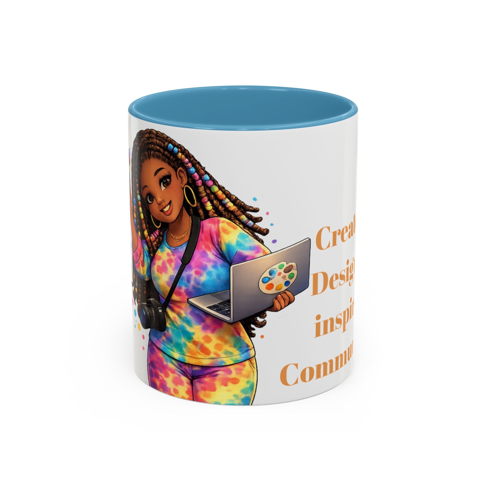 The Muse Creative Accent Mug – Gold Text Design (11oz)