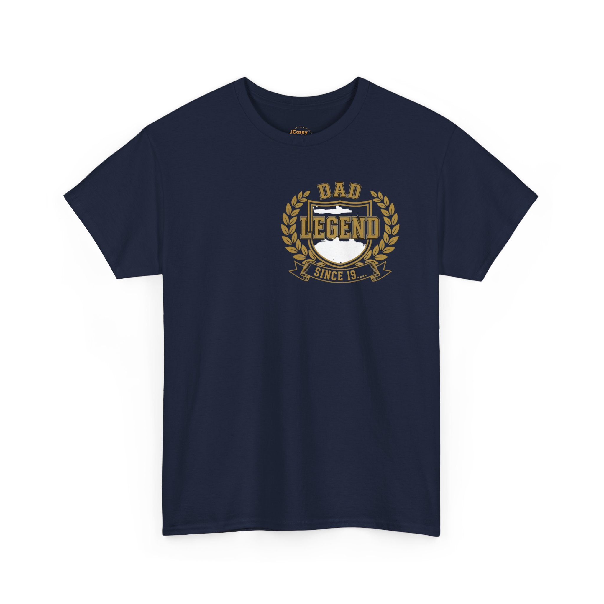 Proud Dad T‑Shirt — "Proud Dad, My Greatest Title" Baby Footprint Tee
