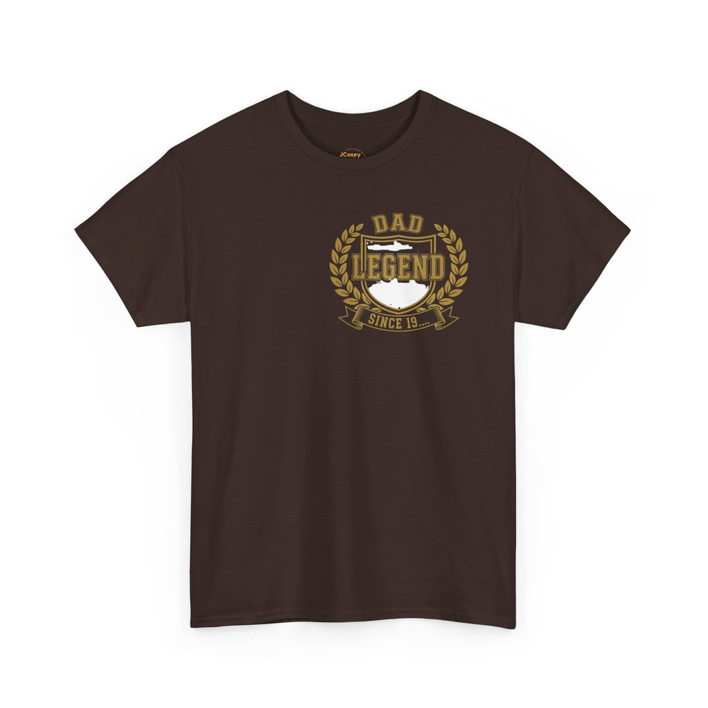 Proud Dad T‑Shirt — "Proud Dad, My Greatest Title" Baby Footprint Tee