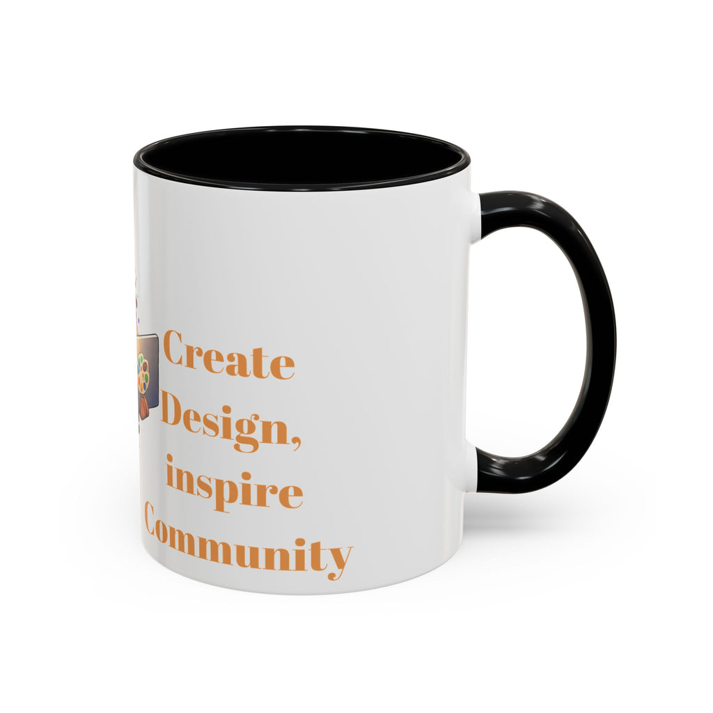 The Muse Creative Accent Mug – Gold Text Design (11oz)