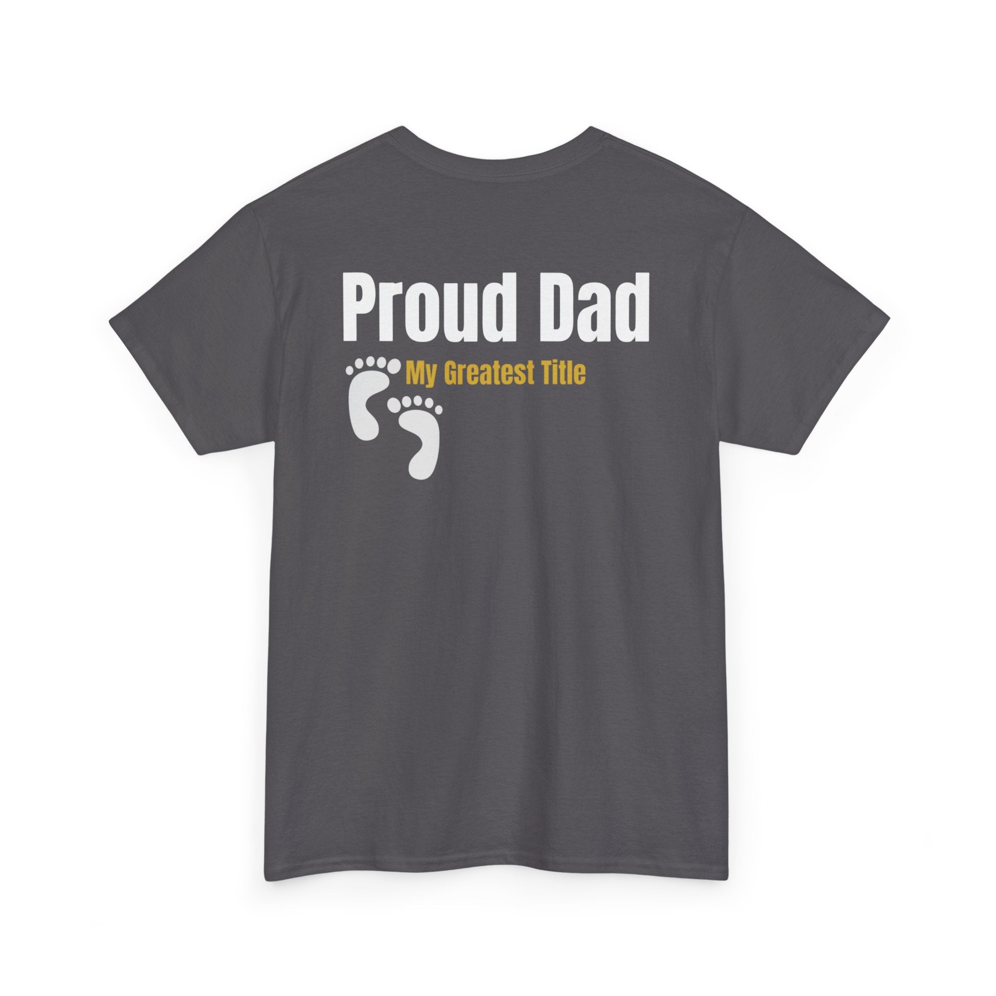 Proud Dad T‑Shirt — 'My Greatest Title' Retro Fishing Badge Tee