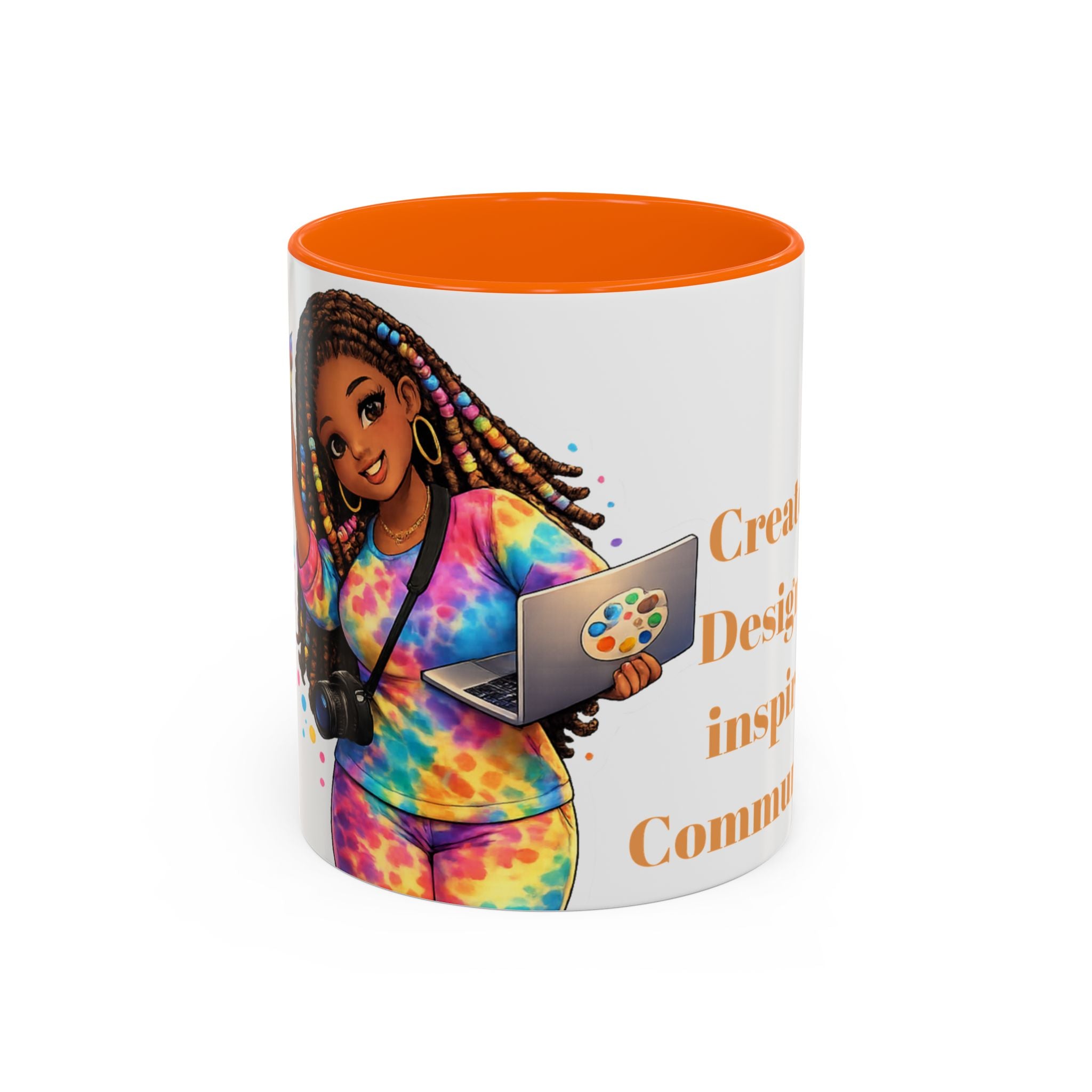 The Muse Creative Accent Mug – Gold Text Design (11oz)