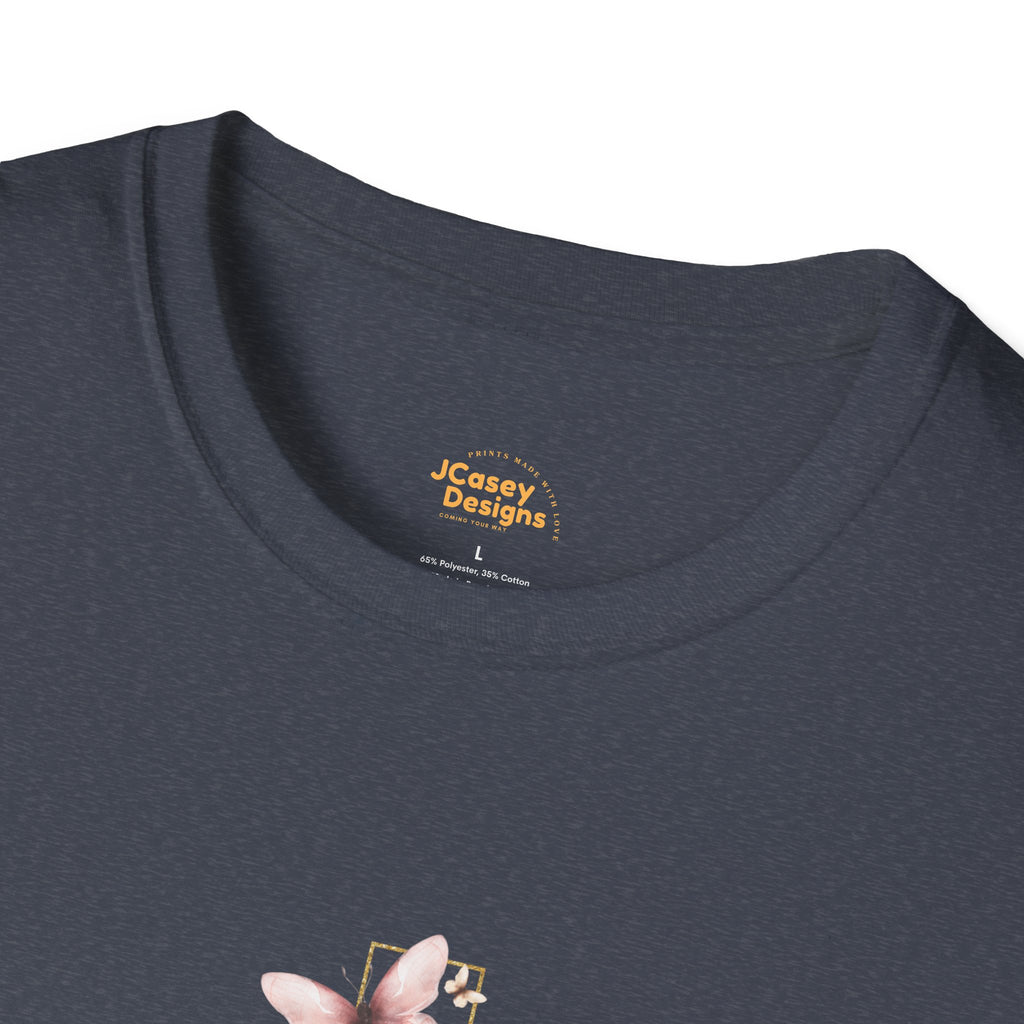 Floral Cross Scripture T-Shirt — Isaiah 54:17 Christian Faith Tee